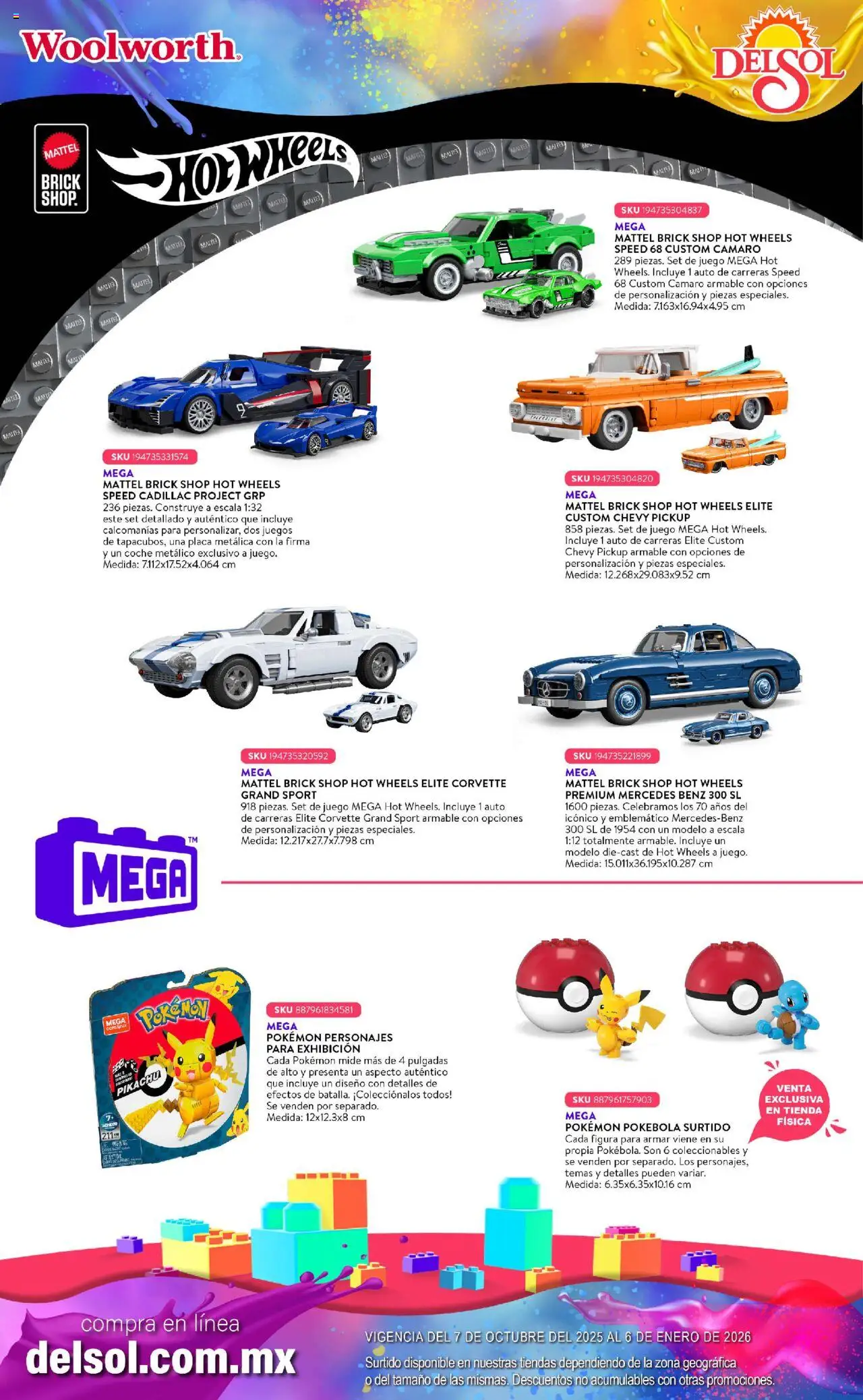 Nuevas ofertas de Del Sol y Woolworth válidas en toda la República Mexicana desde el 07.10.2025. ¡Encuentra las mejores ofertas en Del Sol y Woolworth - Catálogo Castillo Del Juguete! | Página: 135 | Productos: Juego