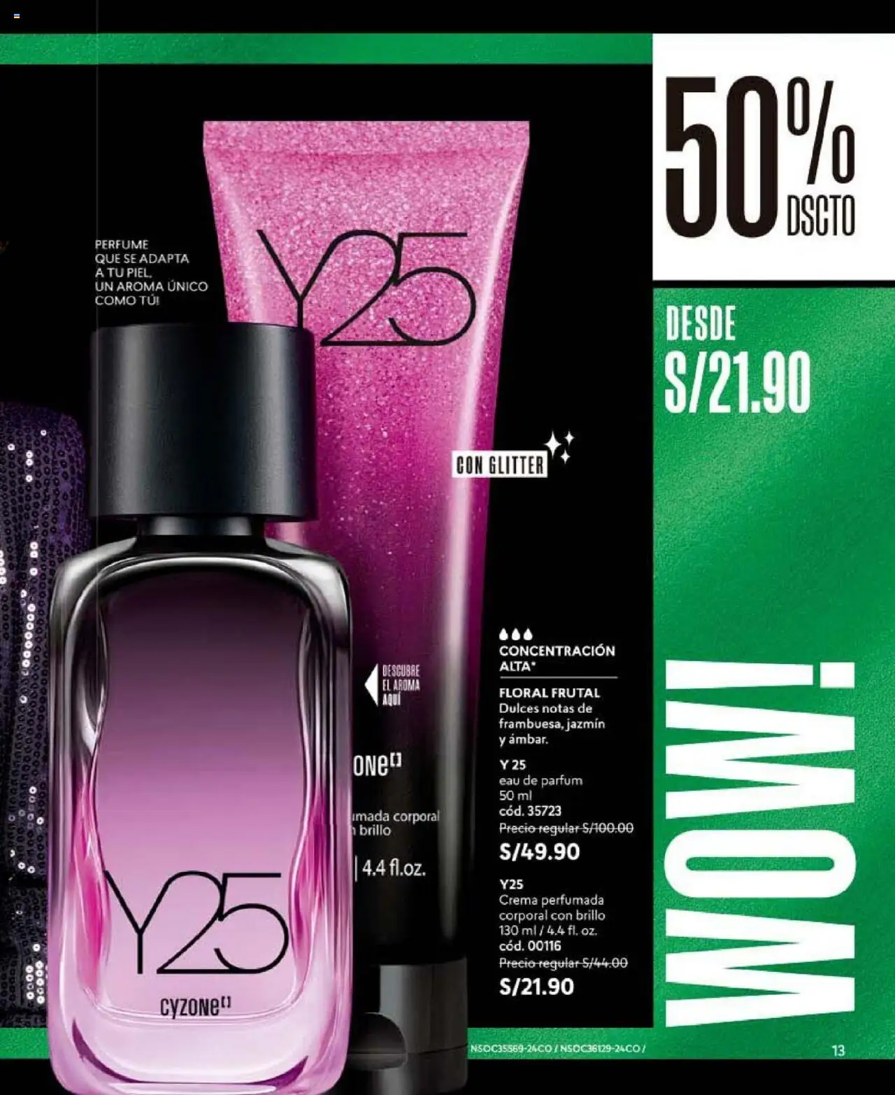 Catálogo CyZone válido desde 24.10.2025 | Página: 13 | Productos: Crema, Perfume