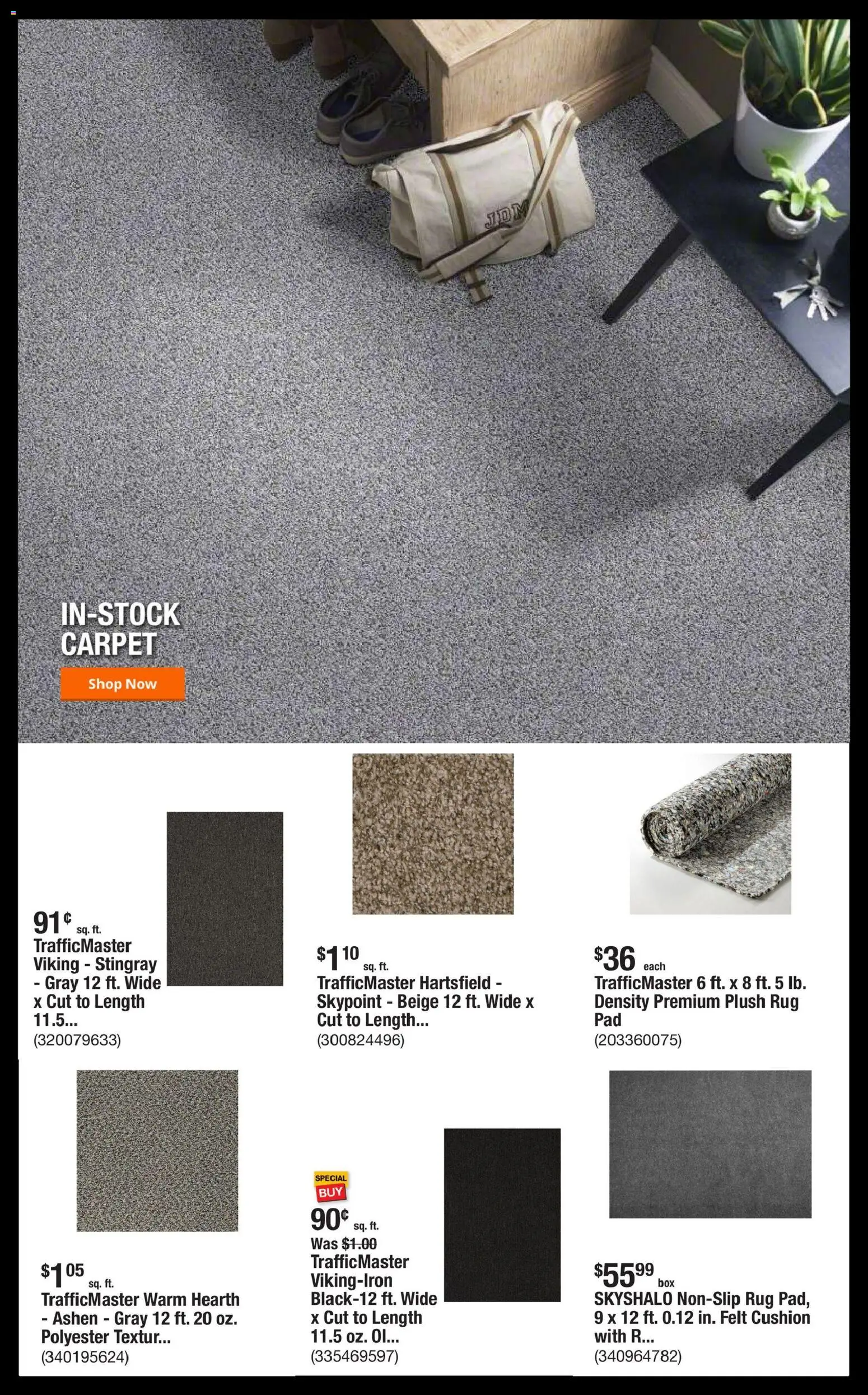 Home Depot Shop Pro Ad - NY - valid from 09.03.2026 | Page: 2 | Products: Carpet, Cushion