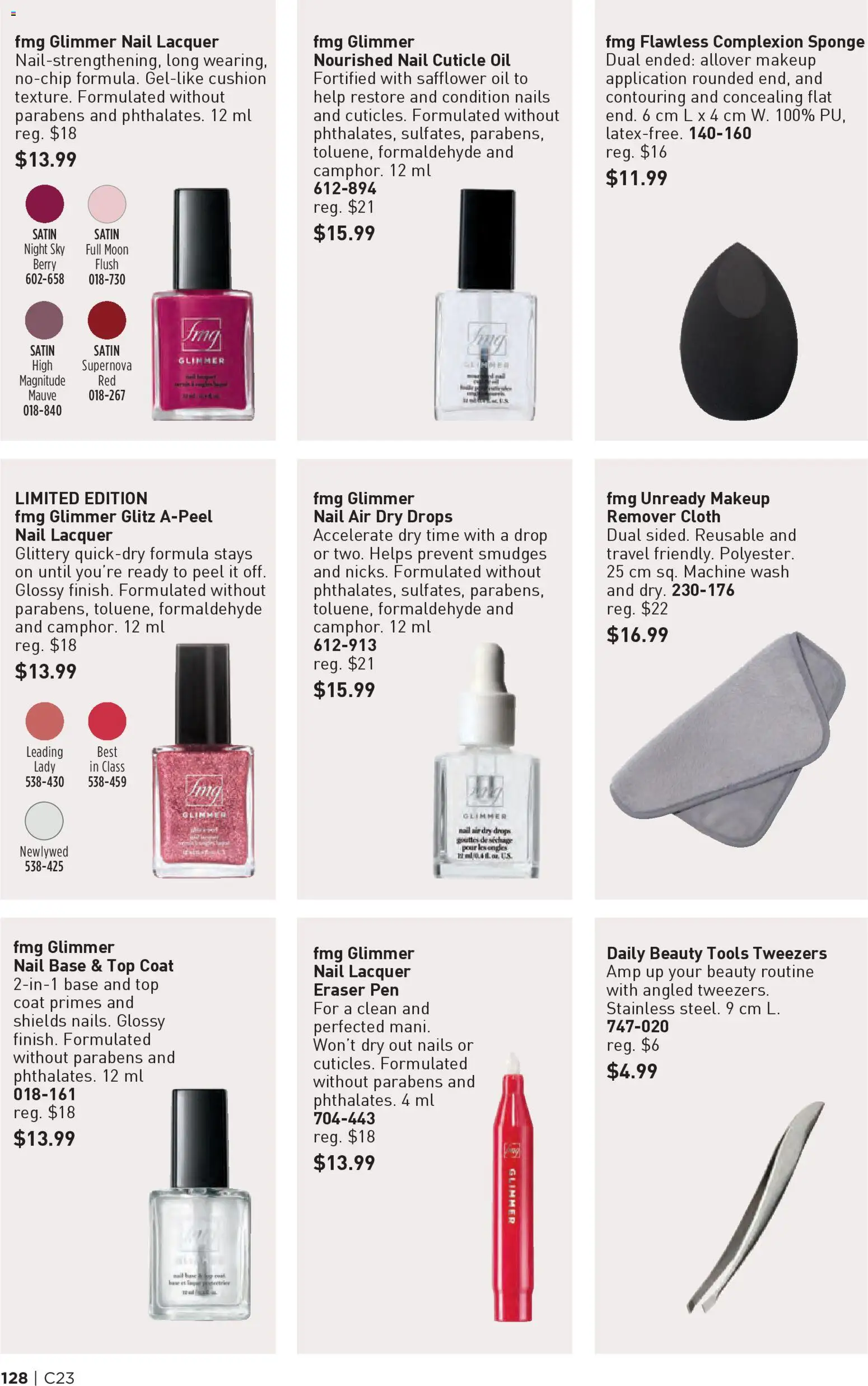 Avon flyer valid from 06.11.2025 | Page: 128 | Products: Sponge, Makeup remover, Oil, Coat