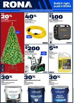 Preview of Rona weekly flyer / circulaire from shop Rona valid from 23.10.2025