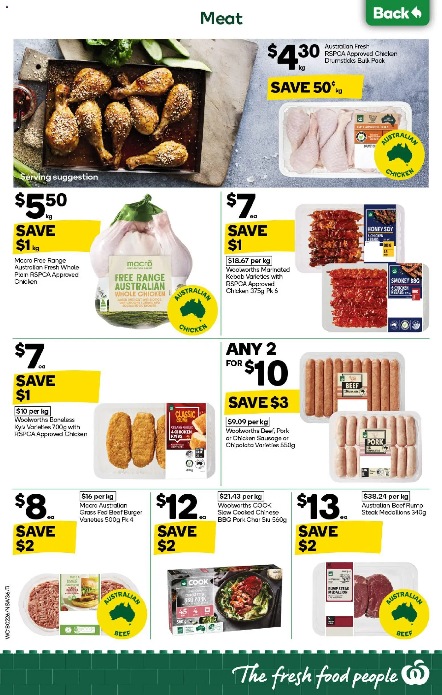 Woolworths catalogue - valid from 18.02.2026 | Page: 34 | Products: Pork, Beef, Sausage, Oven