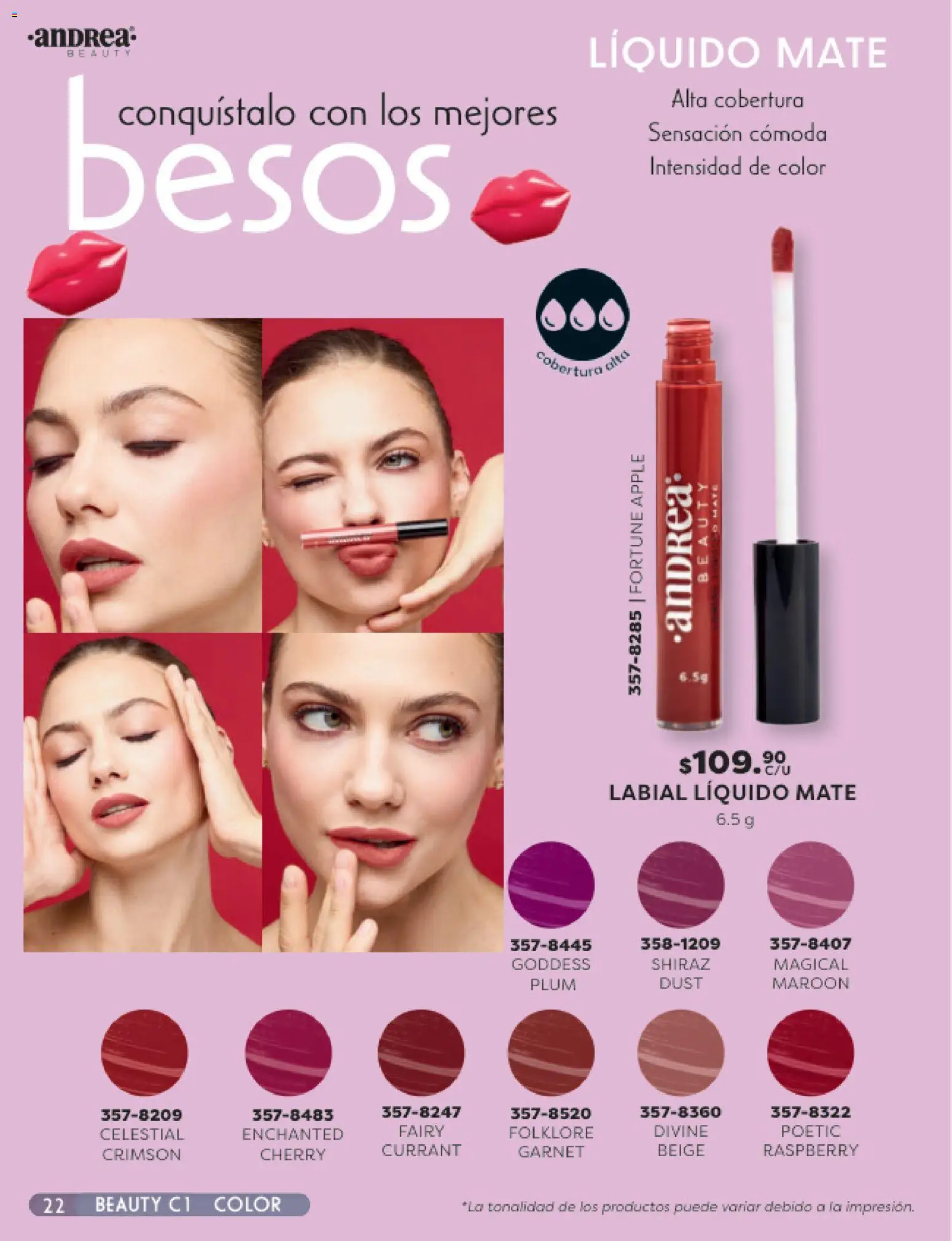 Nuevas ofertas de Andrea válidas en toda la República Mexicana desde el 25.01.2026. ¡Encuentra las mejores ofertas en Andrea catálogo Beauty! | Página: 22 | Productos: Mate