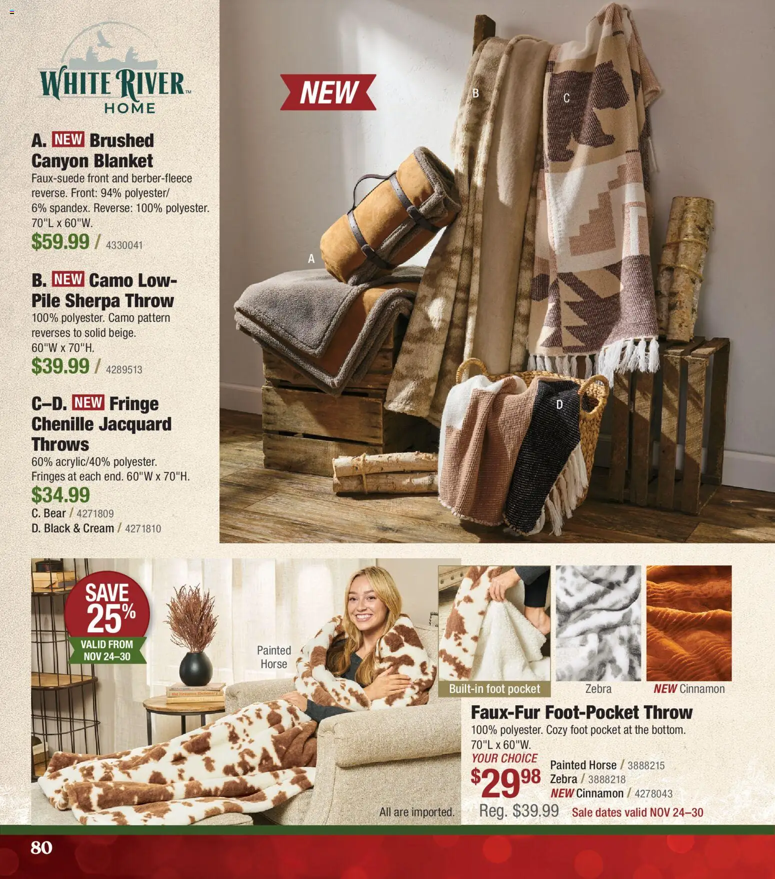 Cabela's Kids' Wishbook 25 - valid from 01.11.2025 | Page: 80 | Products: Blanket, Cream