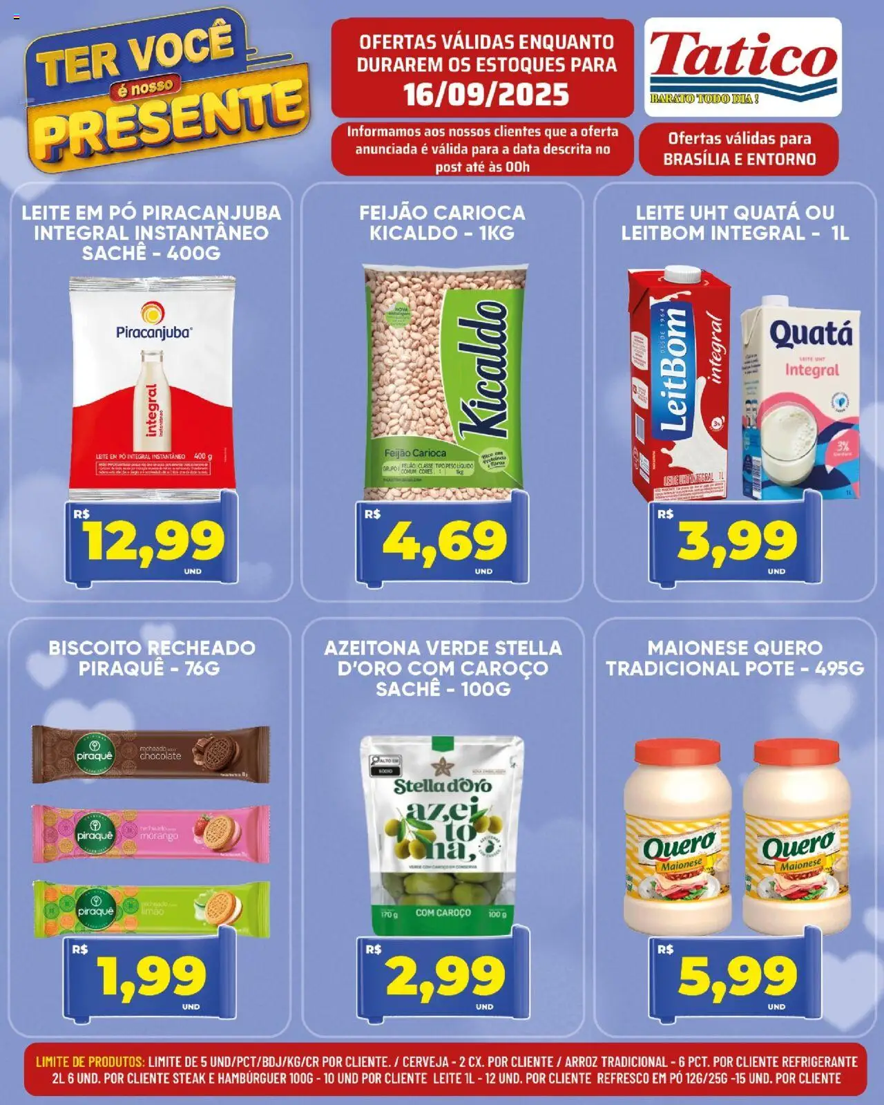 Tatico Folheto - válido de 17.09.2025 | Página: 17 | Produtos: Pó, Arroz, Biscoito recheado, Leite em pó
