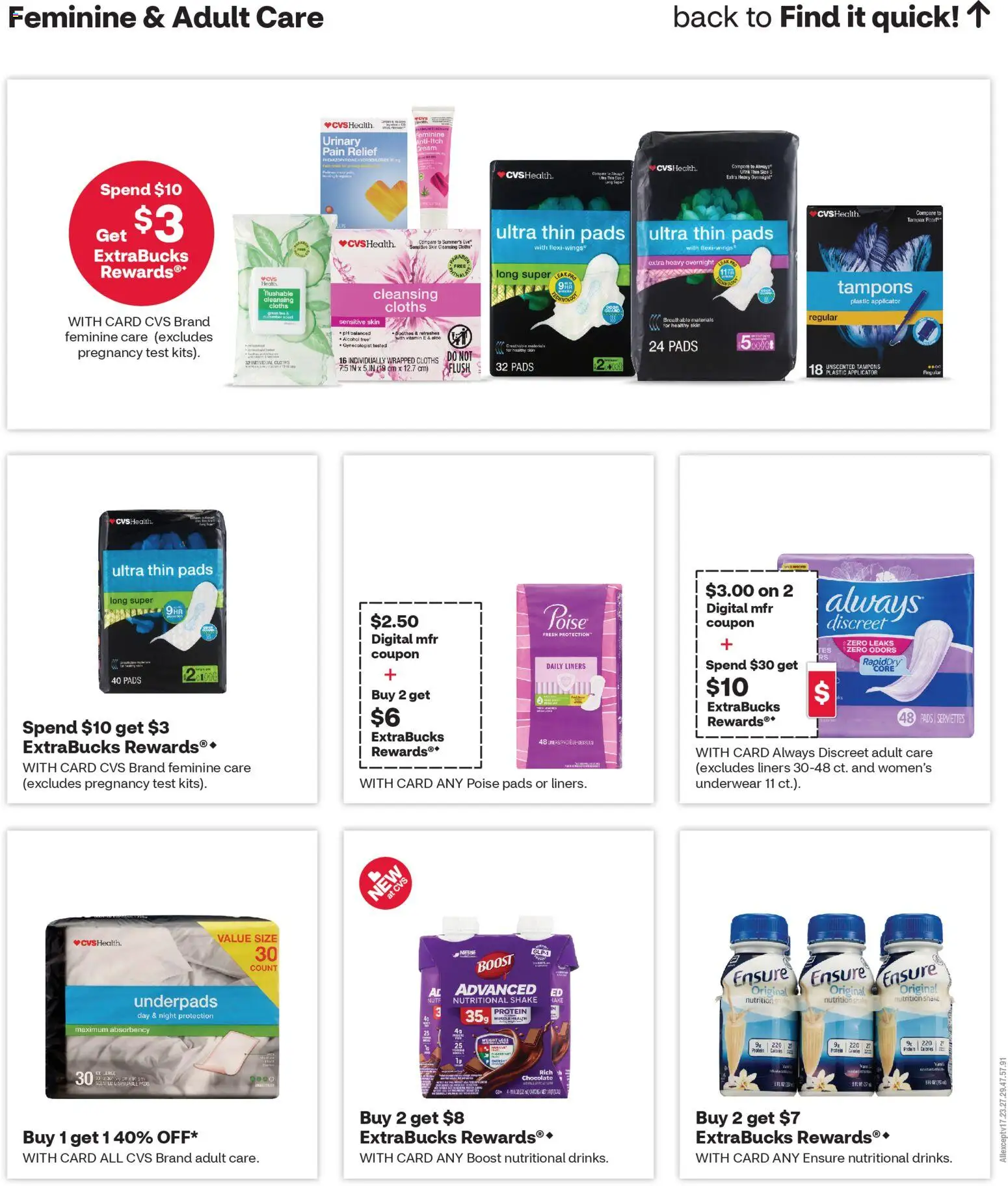 CVS Pharmacy Weekly Ad - AZ - valid from 21.12.2025 | Page: 8 | Products: Chocolate, Pads, Tampons, Cream