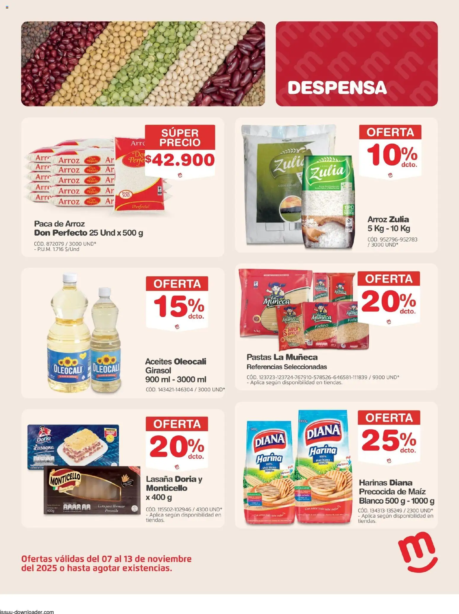 Makro revista - valida desde el 07.11.2025 | Página: 9 | Productos: Arroz, Harina, Mermelada, Maiz