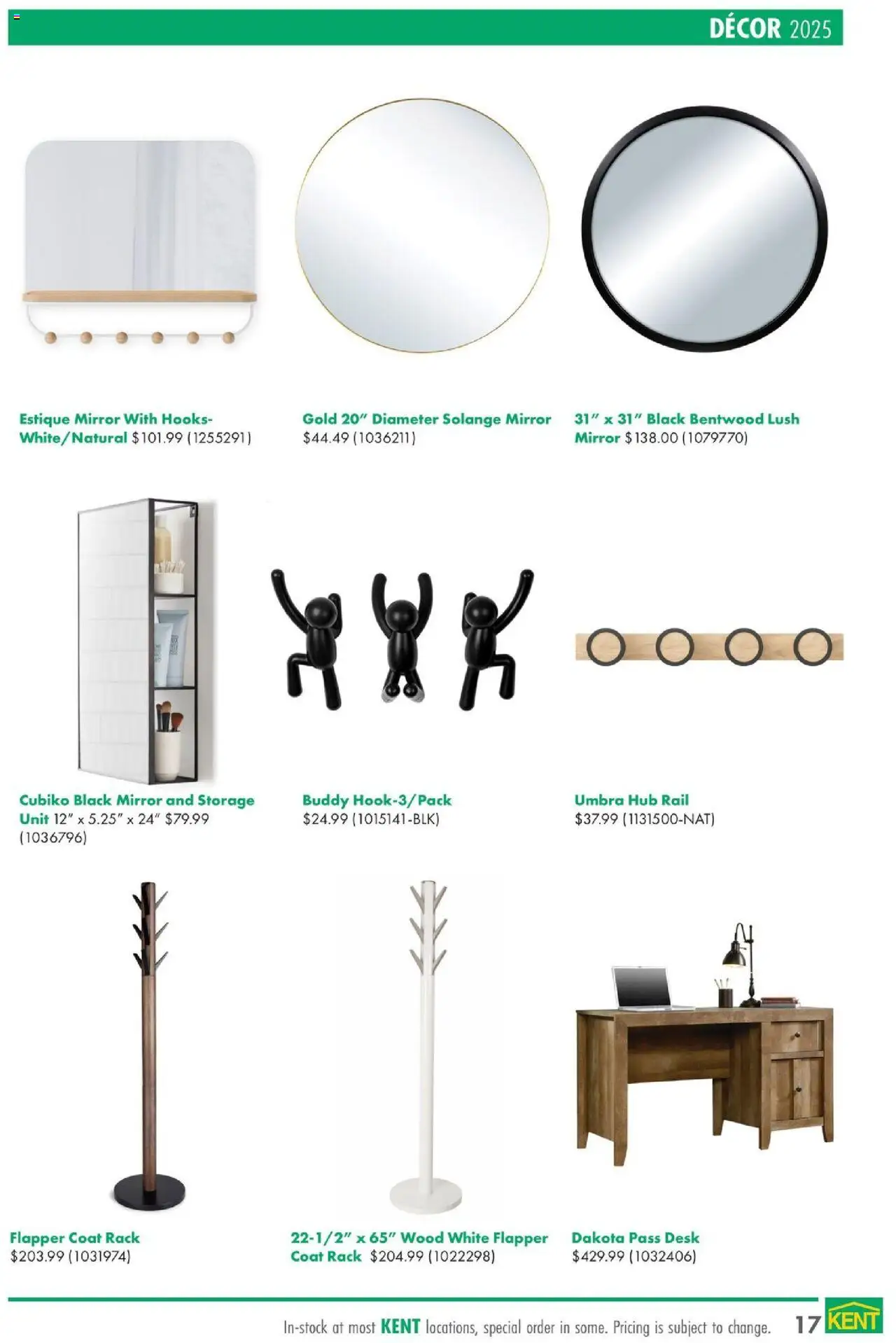 Kent flyer valid from 04.09.2025 | Page: 17 | Products: Mirror, Coat