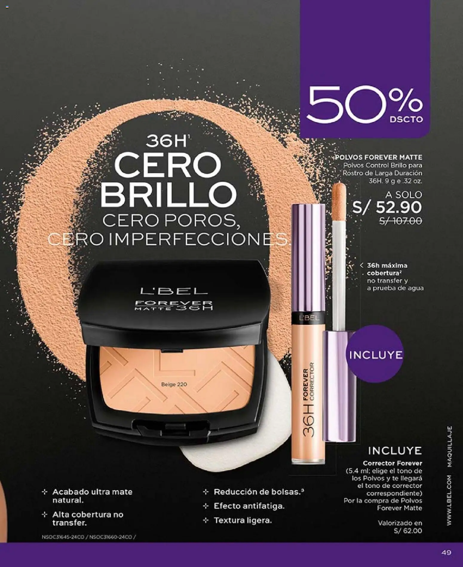 Catálogo L'Bel válido desde 31.01.2026 | Página: 53 | Productos: Té, Maquillaje, Corrector