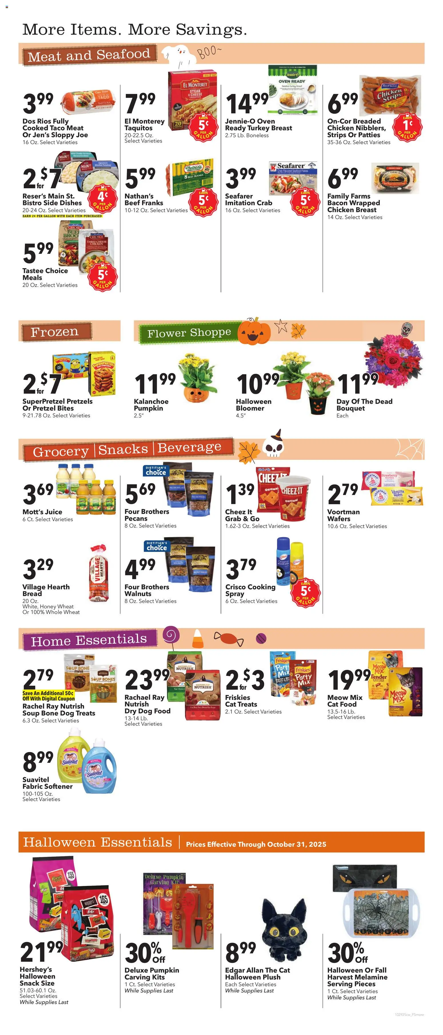 Cash Wise Weekly Ad - valid from 29.10.2025 | Page: 7 | Products: Cat Food, Cheese, Juice, Seafood