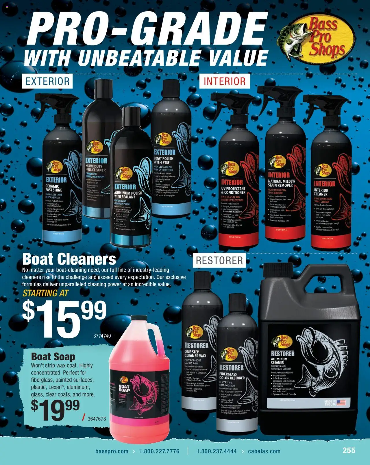 Cabela's Saltwater Specialist 25 - valid from 01.01.2025 | Page: 255 | Products: Safe, Conditioner, Stain remover, Coat