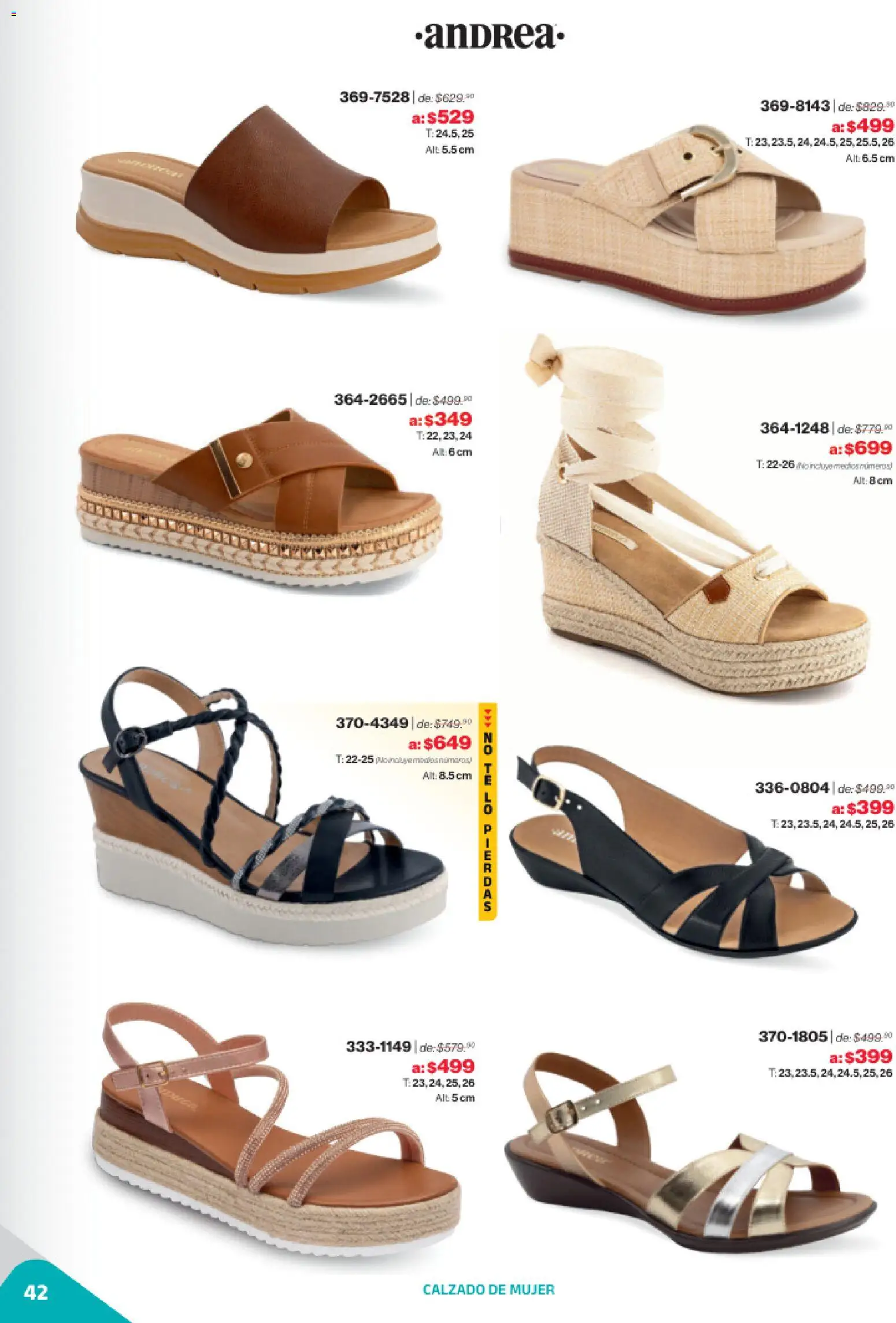 Nuevas ofertas de Andrea válidas en toda la República Mexicana desde el 02.11.2025. ¡Encuentra las mejores ofertas en Andrea catálogo Outlet! | Página: 42