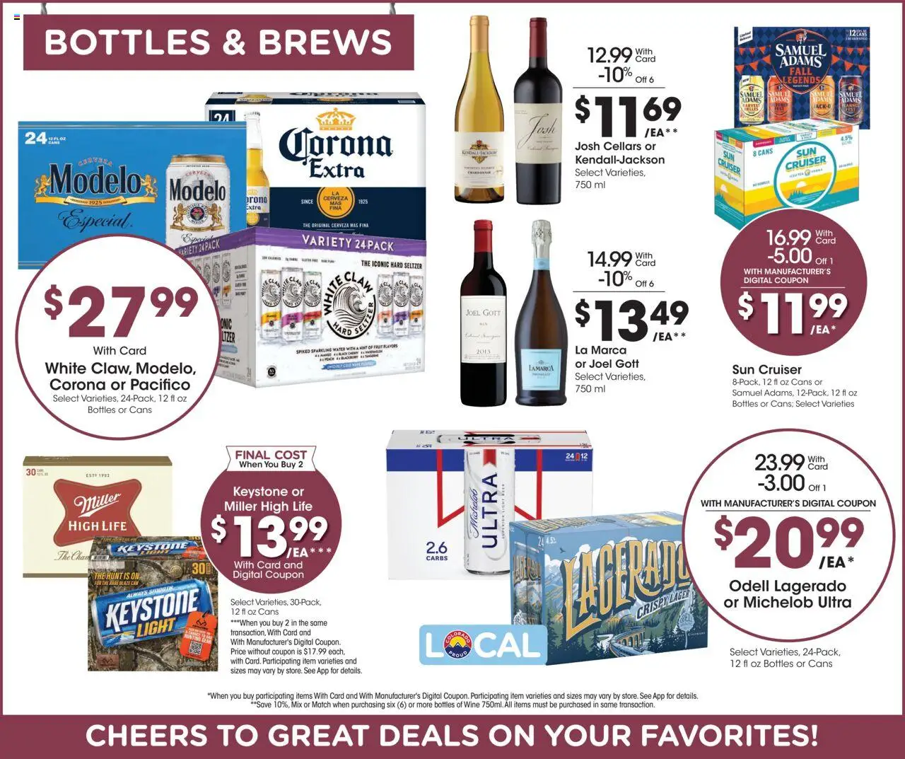 King Soopers Weekly Ad - valid from 10.09.2025 | Page: 11 | Products: Wine, Tea, Water, Bag