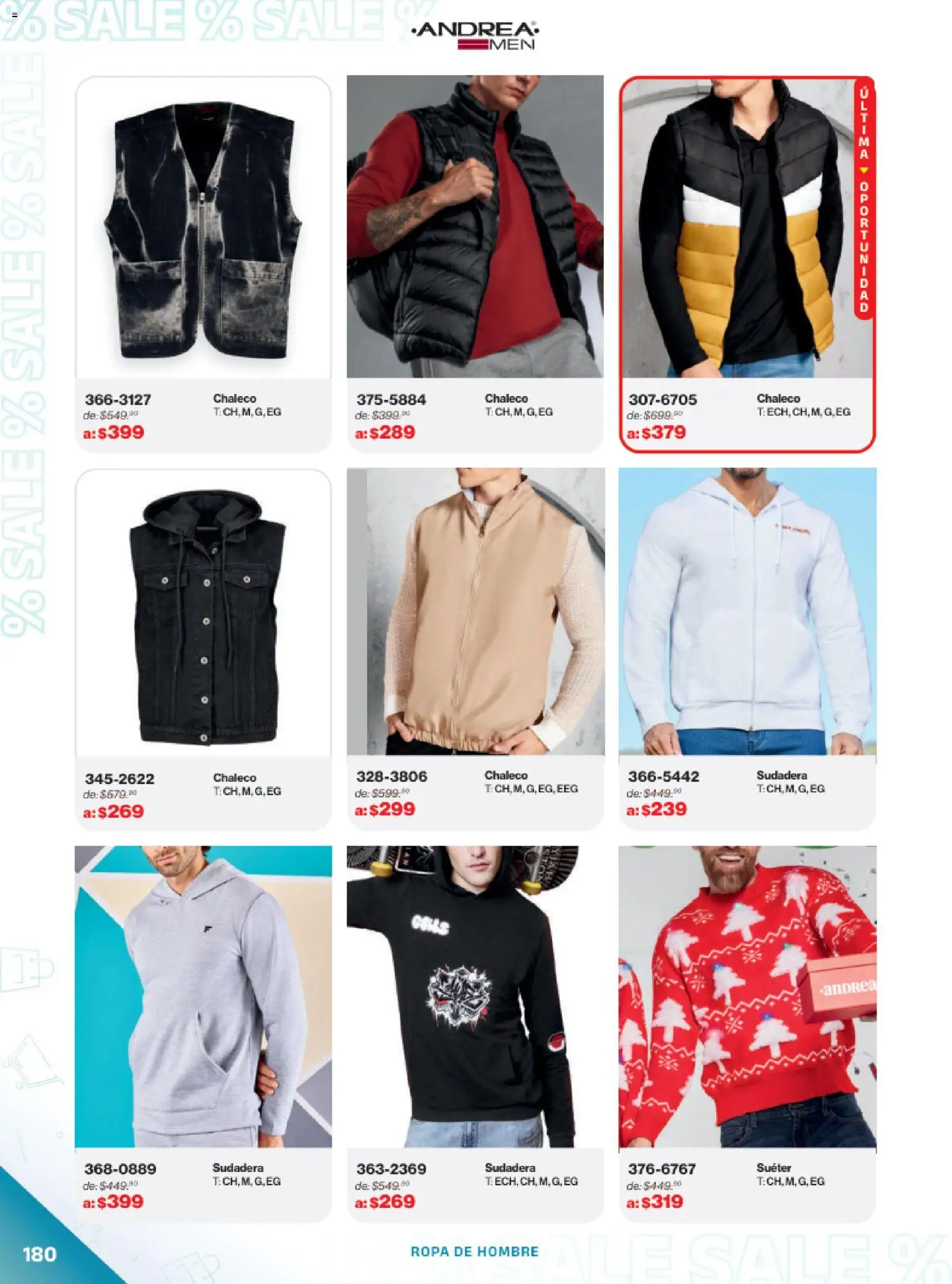 Nuevas ofertas de Andrea válidas en toda la República Mexicana desde el 21.12.2025. ¡Encuentra las mejores ofertas en Andrea catálogo Outlet! | Página: 180 | Productos: Suéter, Chaleco, Ropa, Sudadera