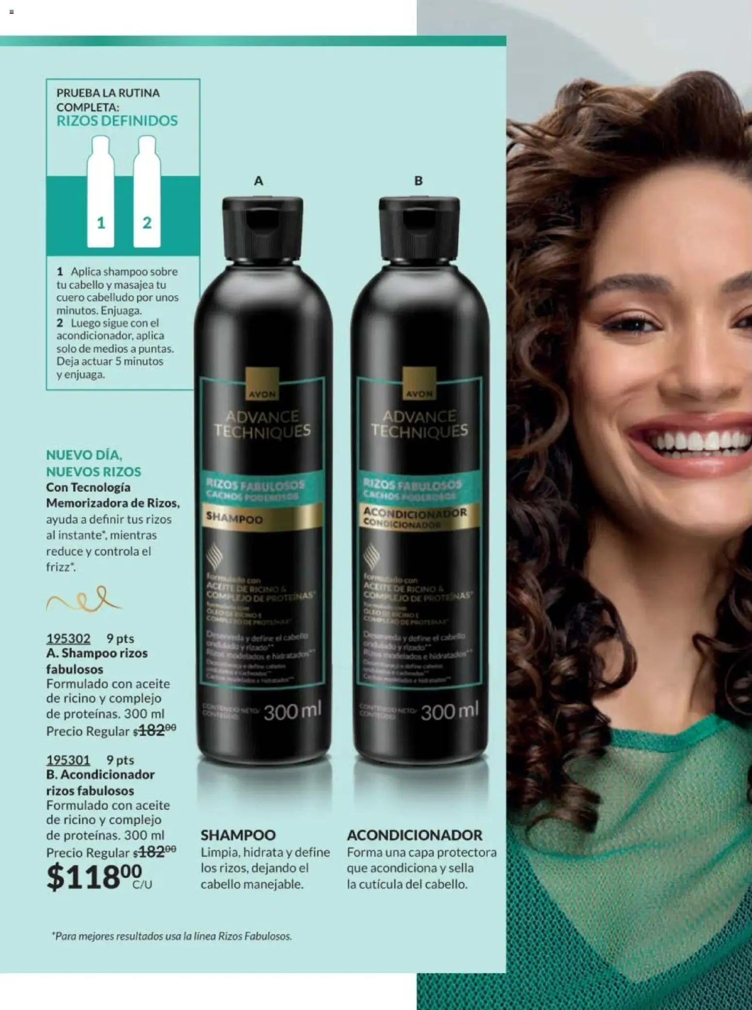 Nuevas ofertas de AVON válidas en toda la República Mexicana desde el 10.01.2026. ¡Encuentra las mejores ofertas en AVON campaña 2 2026! | Página: 178 | Productos: Aceite, Acondicionador, Sobre