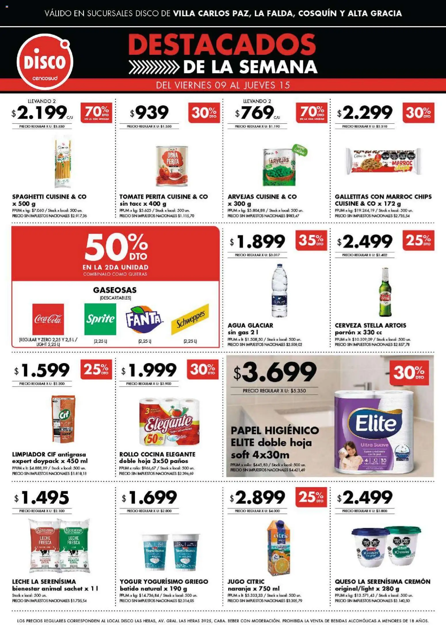 Disco - Ofertas | Punilla │ válido desde el 09.01.2026 | Página: 5 | Productos: Antigrasa, Cocina, Arvejas, Tomate