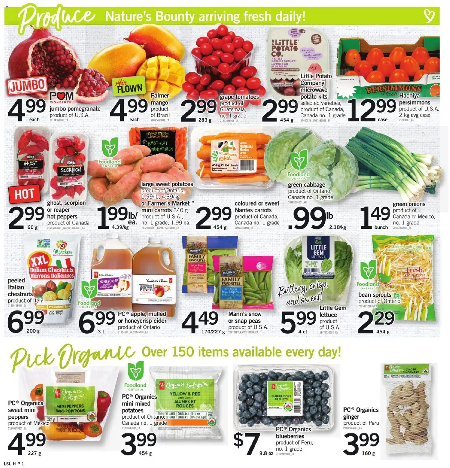 Loblaws flyer valid from 30.10.2025 | Page: 3 | Products: Potatoes, Case, Tomatoes
