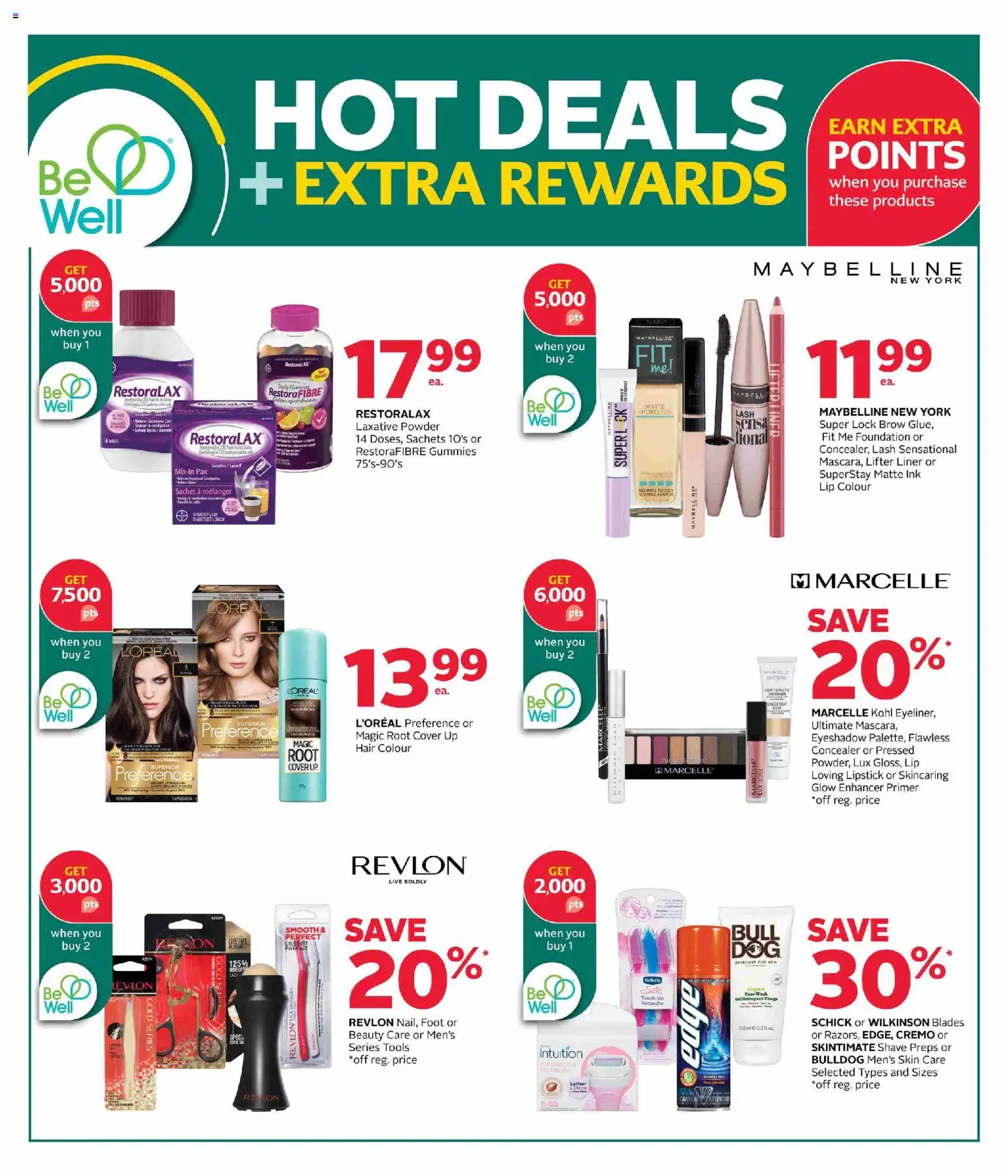 Rexall flyer valid from 20.02.2026 | Page: 2 | Products: Concealer, Powder, Lipstick