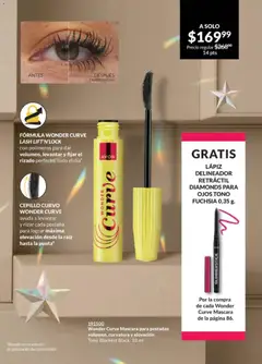 Vista previa de LÁPIZ DELINEADOR RETRÁCTIL DIAMONDS PARA OJOS TONO FUCHSIA 0,35 g., Lápiz delineador retráctil diamonds para ojos tono fuchsia 0,35 g., nuevo folleto de la tienda, válido en México a partir del 28.11.2025 | Página: 85 | Productos: Cepillo, Máscara, Delineador