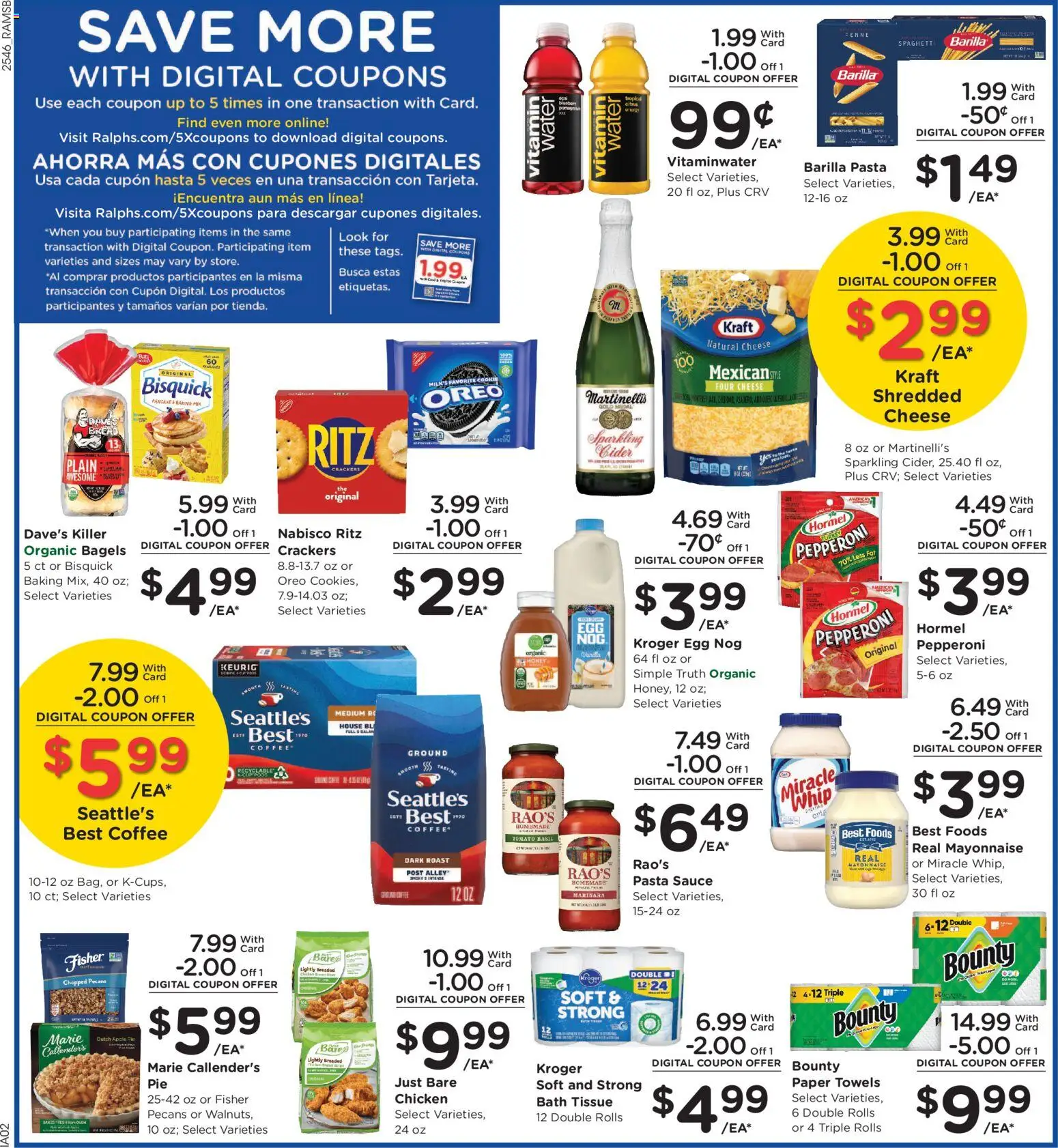 Ralphs Weekly Ad - valid from 17.12.2025 | Page: 6 | Products: Bread, Coffee, Mayonnaise, Sauce
