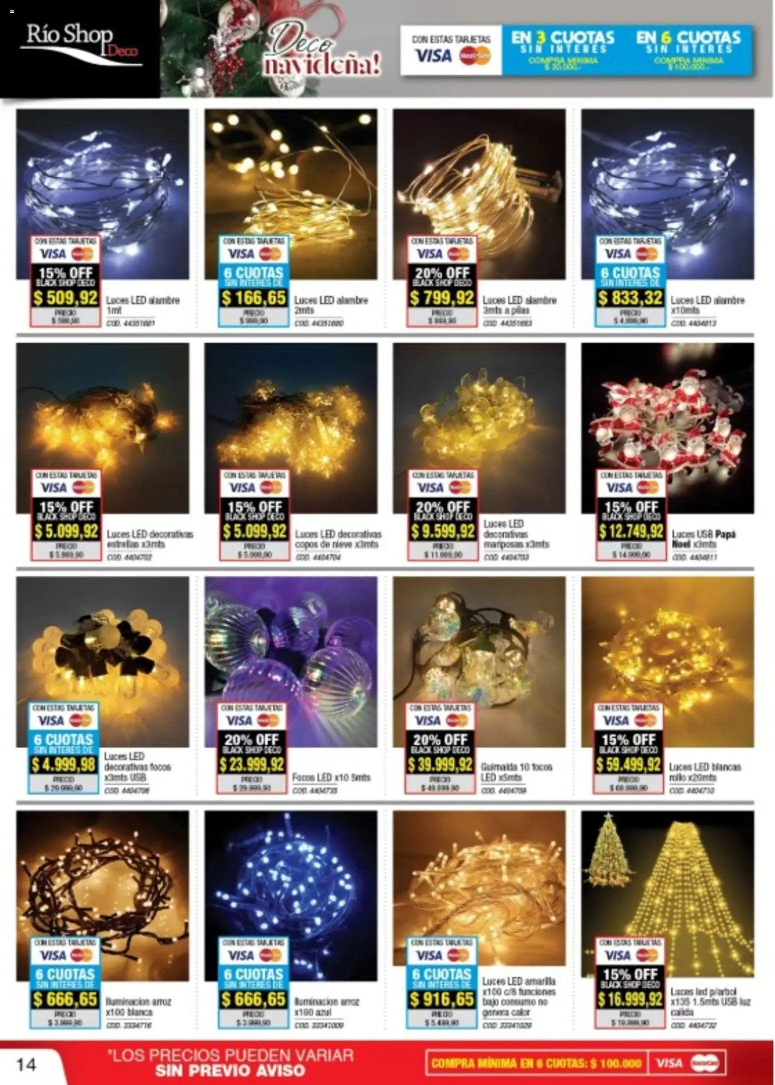 Río Shop Deco catálogo │ válido desde el 03.12.2025 | Página: 14 | Productos: Copos, Usb, Pilas, Arroz