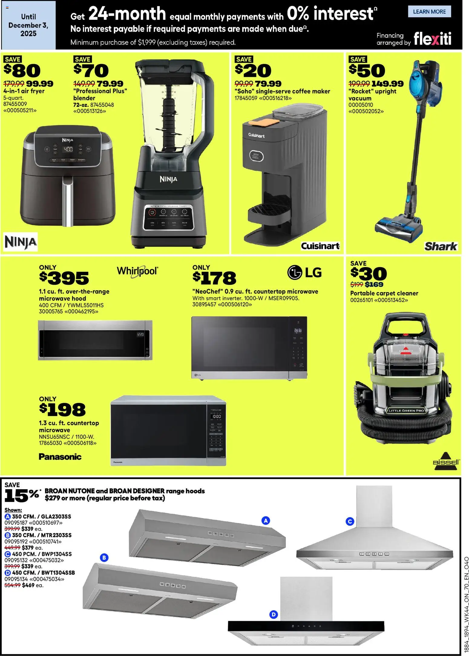 Rona flyer valid from 27.11.2025 | Page: 11 | Products: Coffee maker, Fryer, Carpet, Coffee