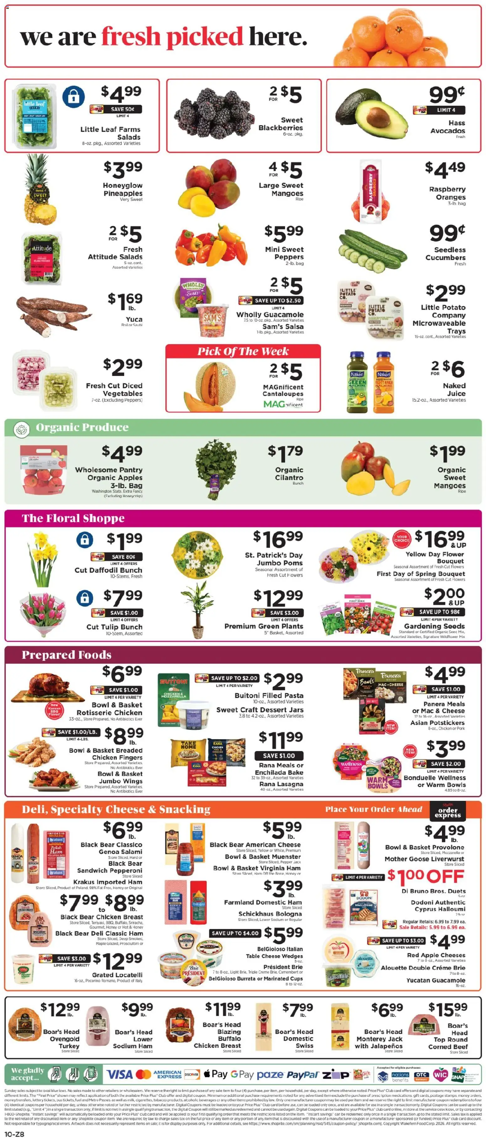 ShopRite Weekly Ad - valid from 13.03.2026 | Page: 12 | Products: Basket, Ham, Pork, Pasta