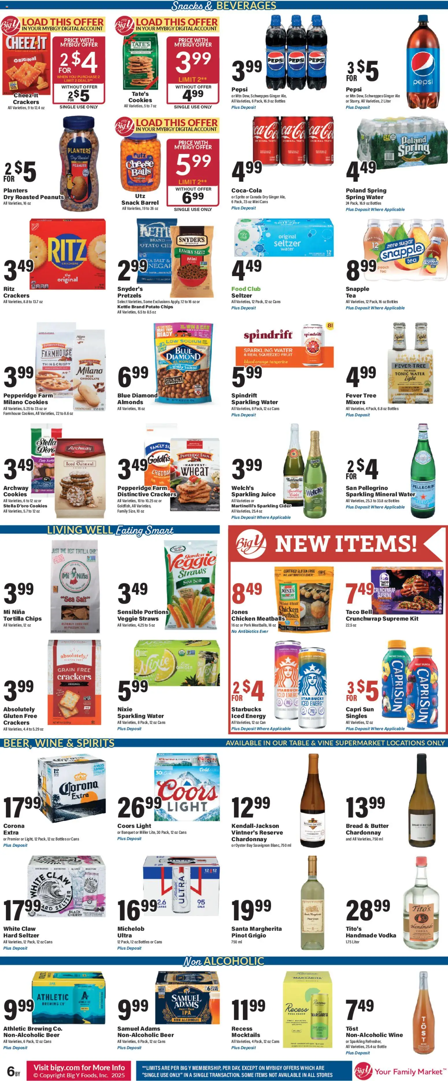 Big Y Weekly Ad - valid from 11.12.2025 | Page: 10 | Products: Juice, Beer, Water, Salt