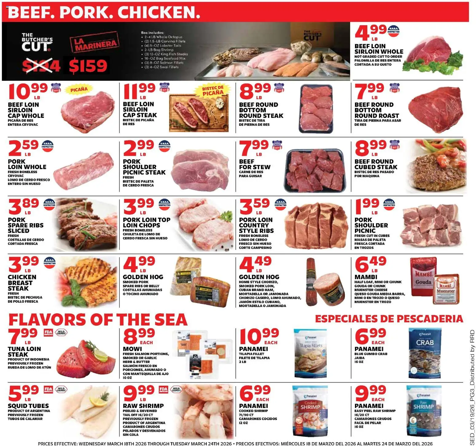 Sedano's Weekly Ad - valid from 18.03.2026 | Page: 3 | Products: Box, Butter, Beef, Bag