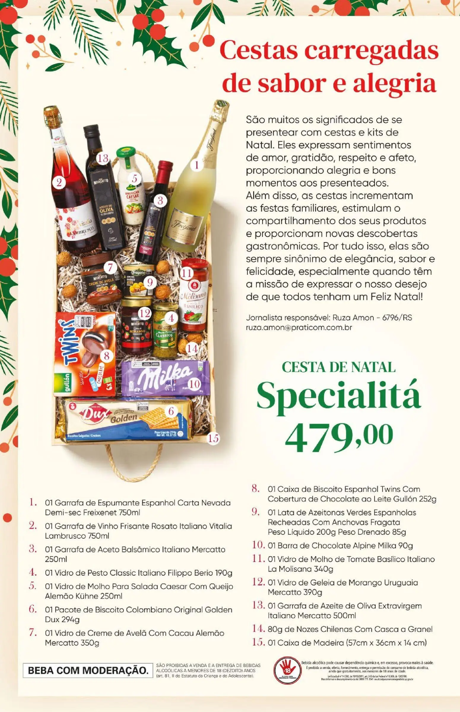 Zaffari Folheto - válido de 25.11.2025 | Página: 2 | Produtos: Espumante, Caixa, Geleia, Salada