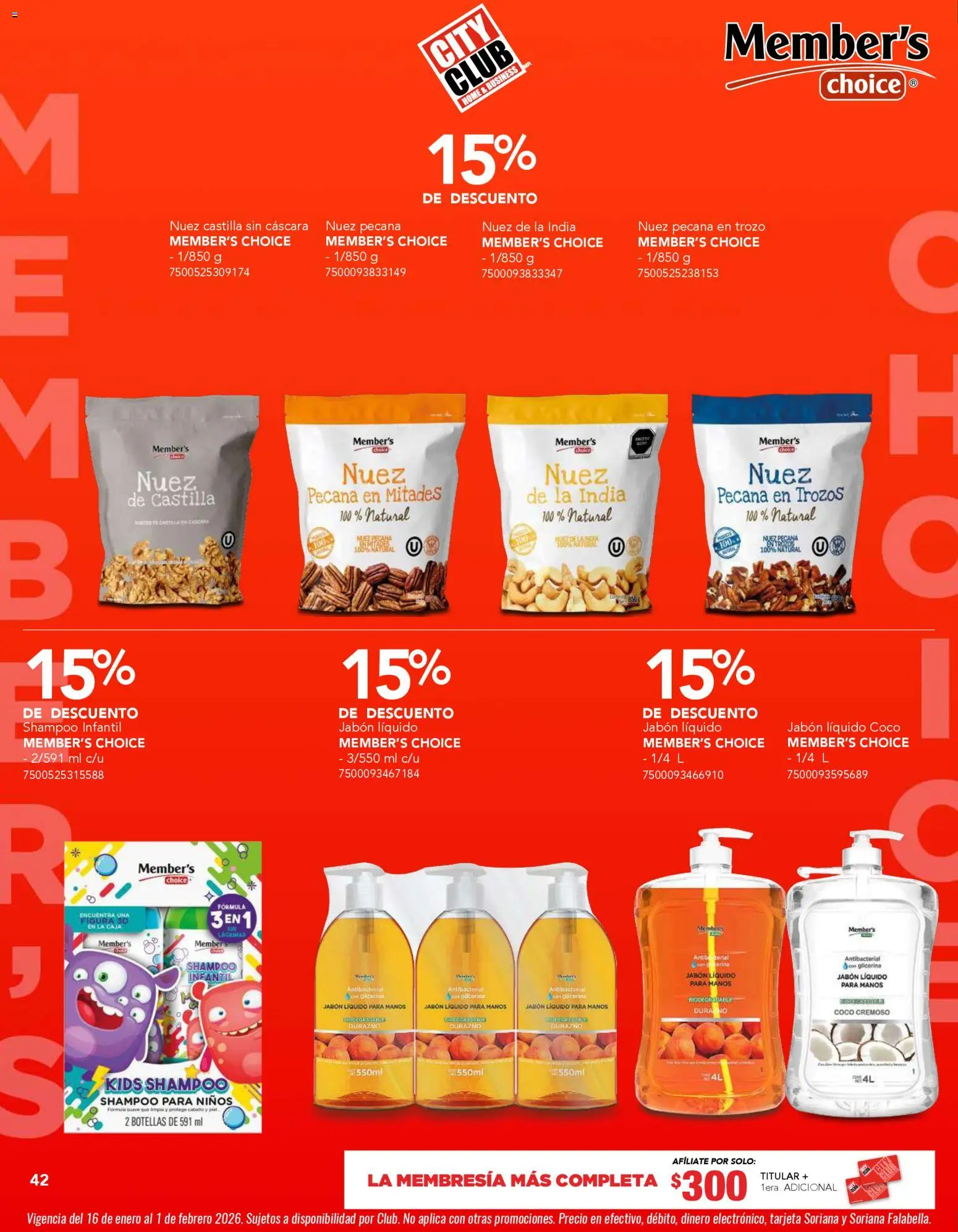 Nuevas ofertas de City Club válidas en toda la República Mexicana desde el 01.01.2026. ¡Encuentra las mejores ofertas en City Club catálogo! | Página: 42