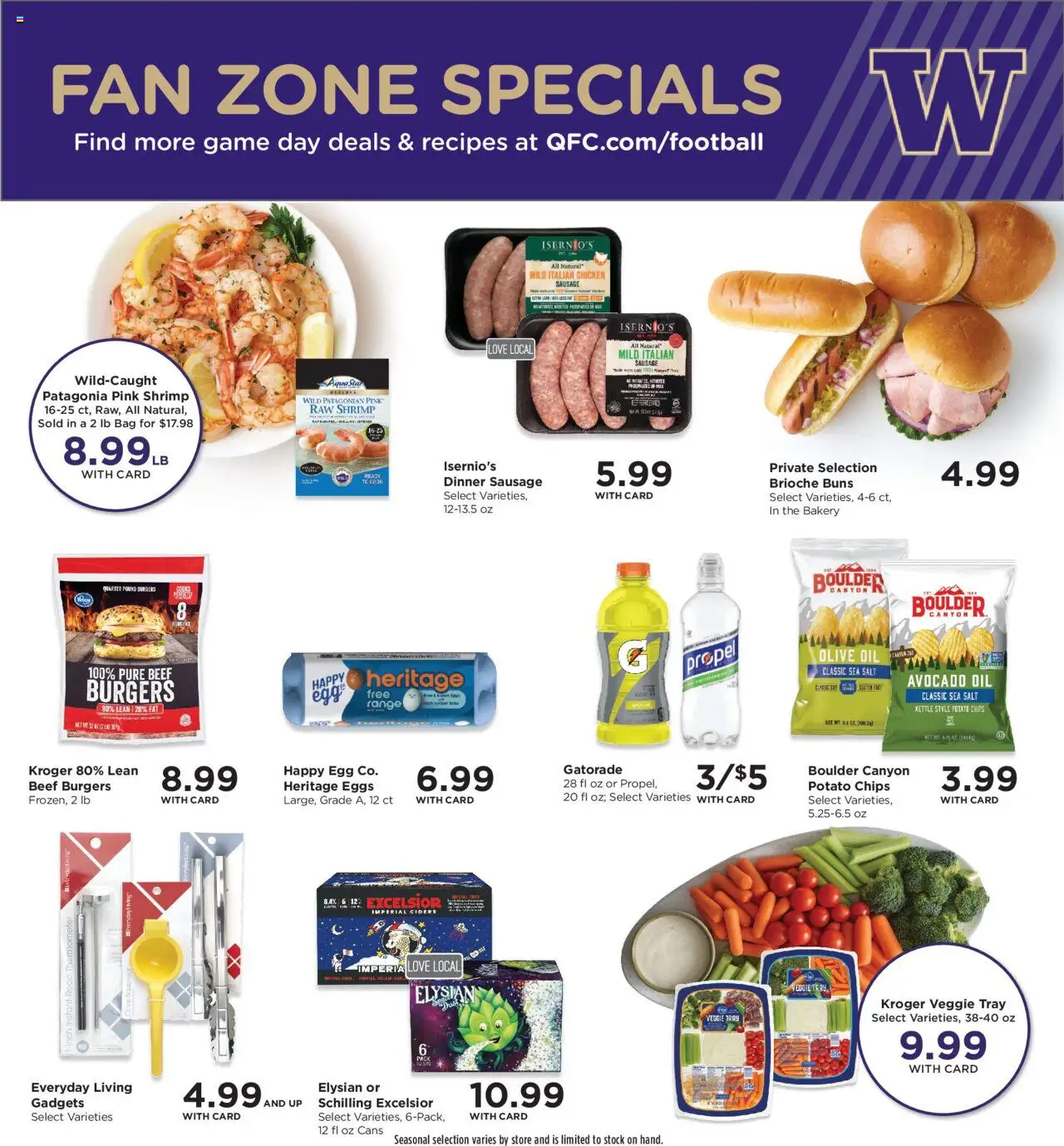 QFC Weekly Ad - valid from 10.09.2025 | Page: 6 | Products: Eggs, Chips, Bag, Fan