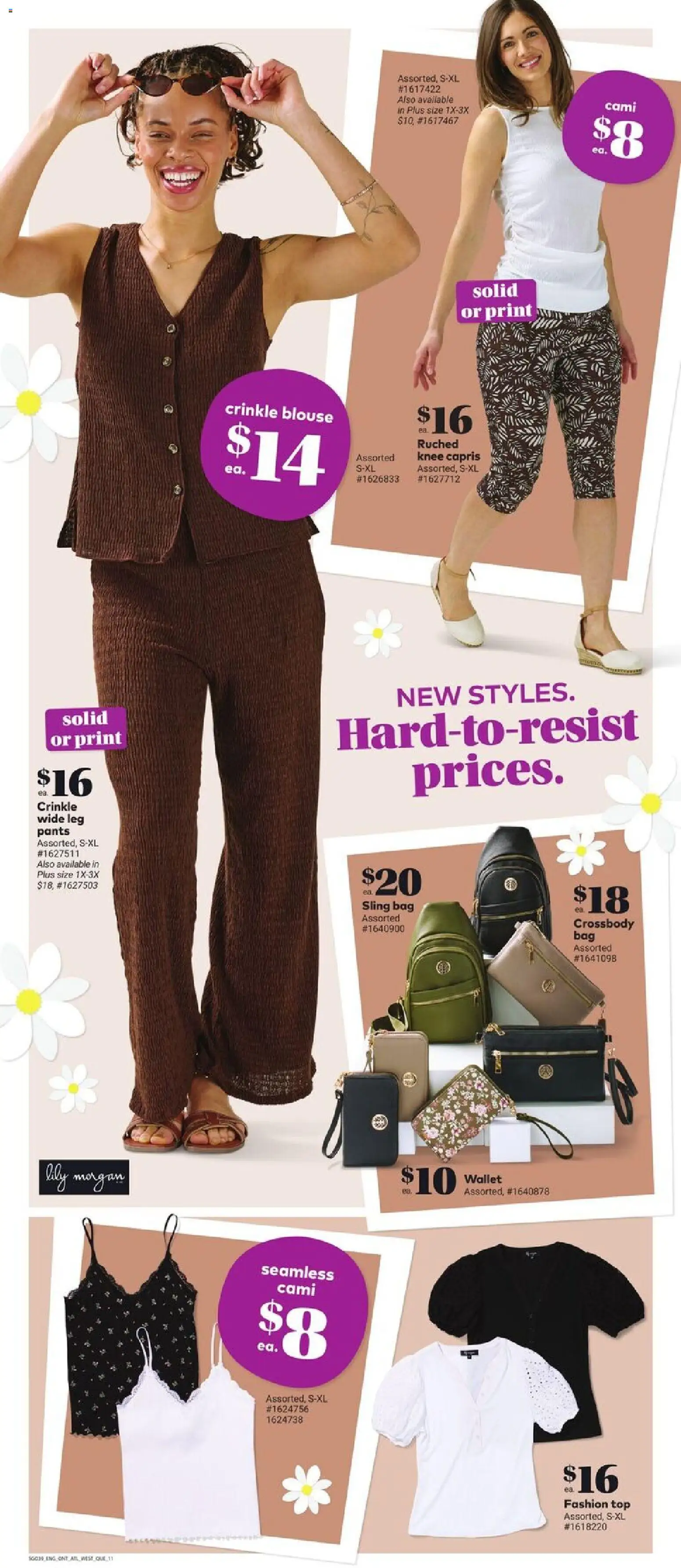 Giant Tiger flyer valid from 29.04.2026 | Page: 15 | Products: Wallet, Bag, Blouse, Pants