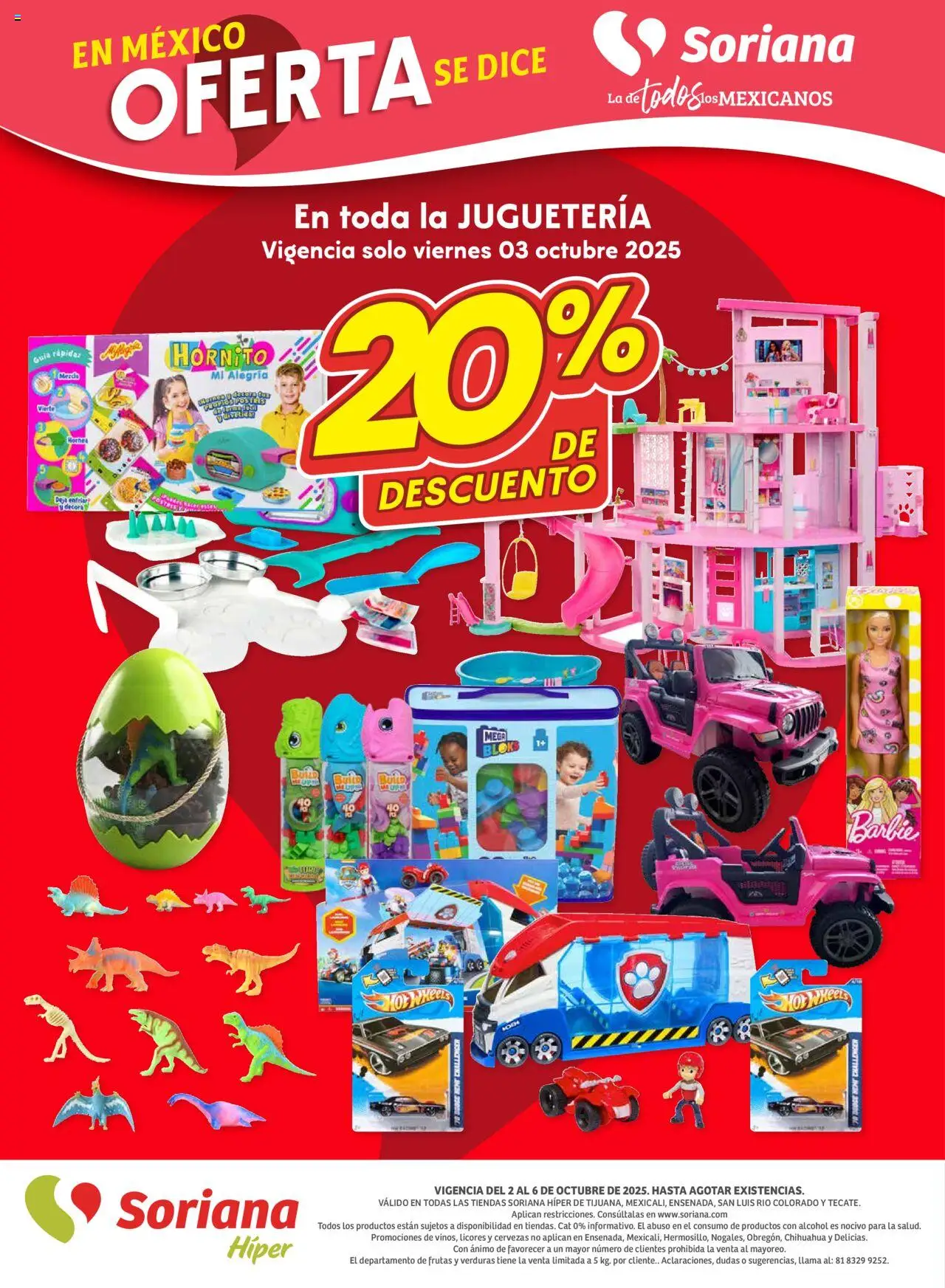 Nuevas ofertas de Soriana válidas en toda la República Mexicana desde el 02.10.2025. ¡Encuentra las mejores ofertas en Soriana - Fin de Semana Híper: Tijuana, Mexicali, Ensenada, San Luis Río Colorado y Tecate! | Página: 11