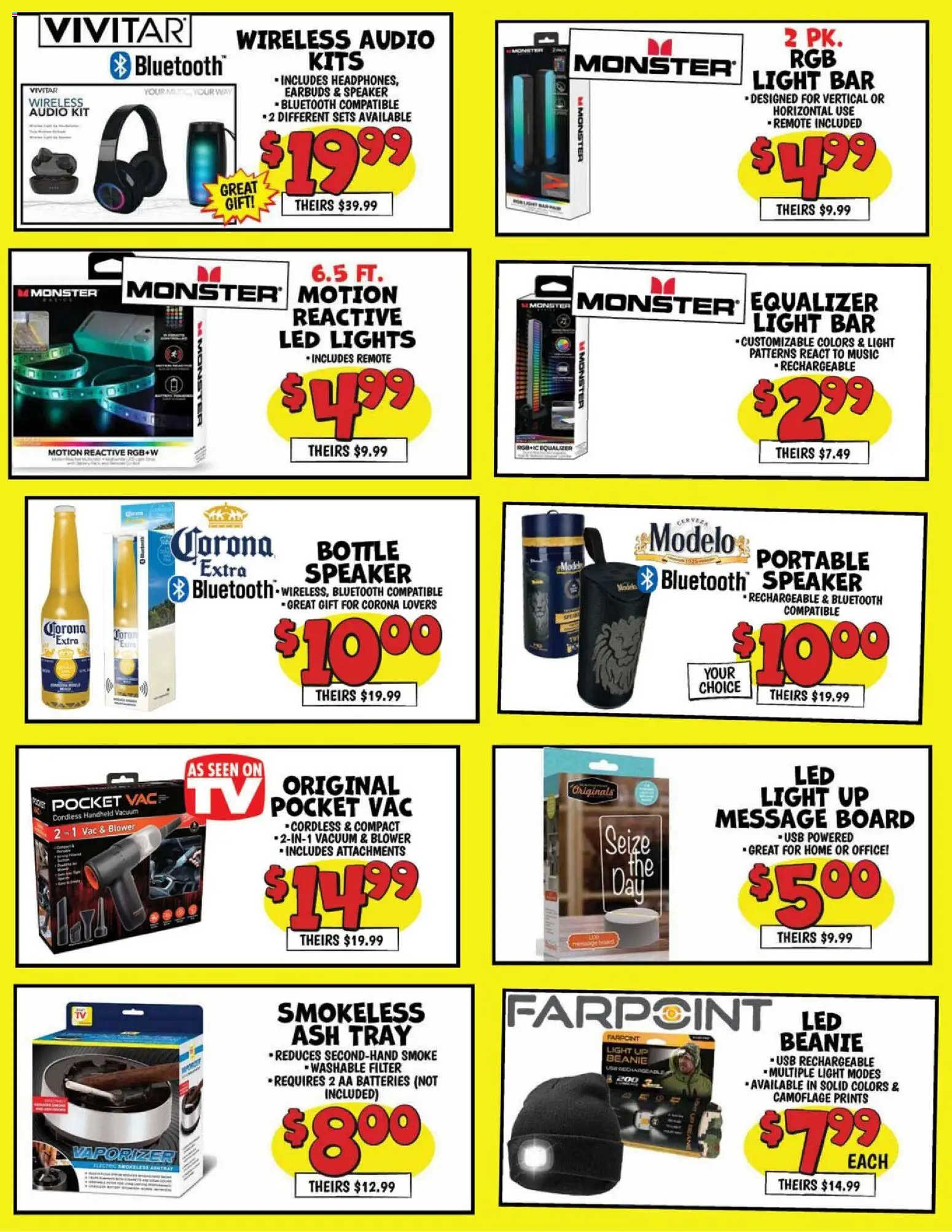 Ollie's Weekly Ad - valid from 01.12.2025 | Page: 2 | Products: Vacuum, Audio, Usb, Blower