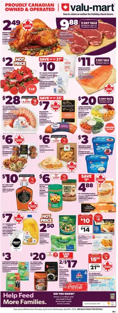 Preview of Valu Mart weekly flyer from shop Valu Mart valid from 02.04.2026