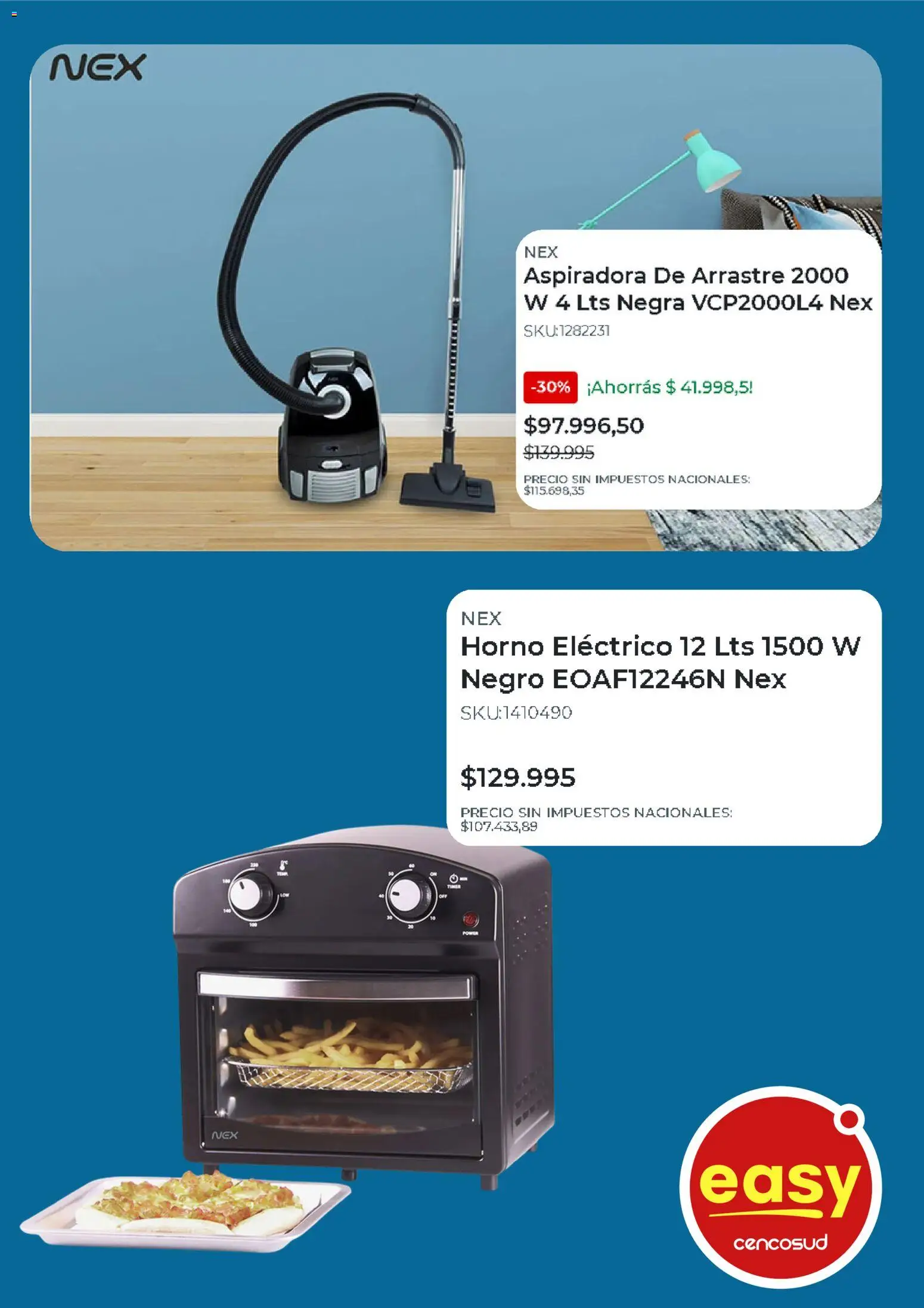 Easy catálogo │ válido desde el 22.04.2026 | Página: 2 | Productos: Horno, Aspiradora, Horno eléctrico