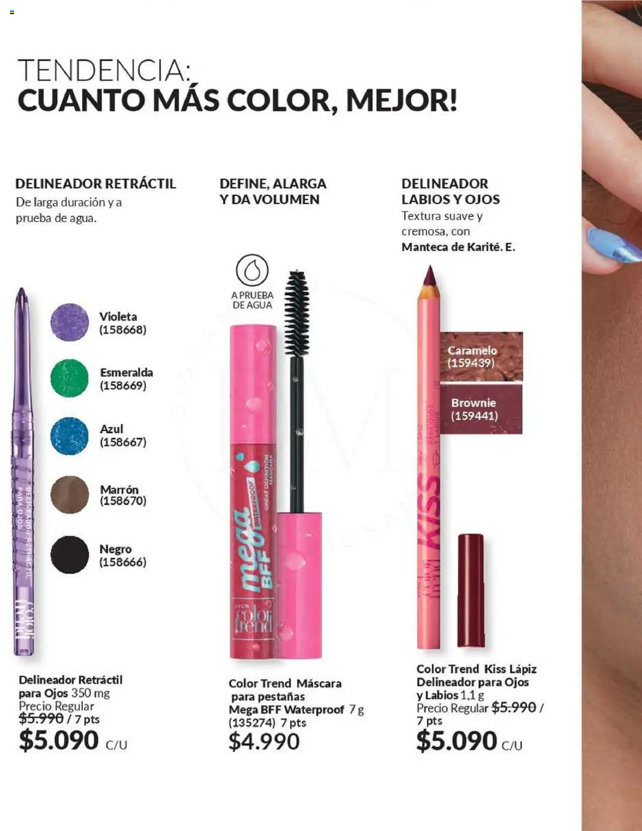 Catálogo Avon Campaña 10 │ válido desde el 03.06.2025 | Página: 41 | Productos: Agua, Máscara, Delineador, Manteca