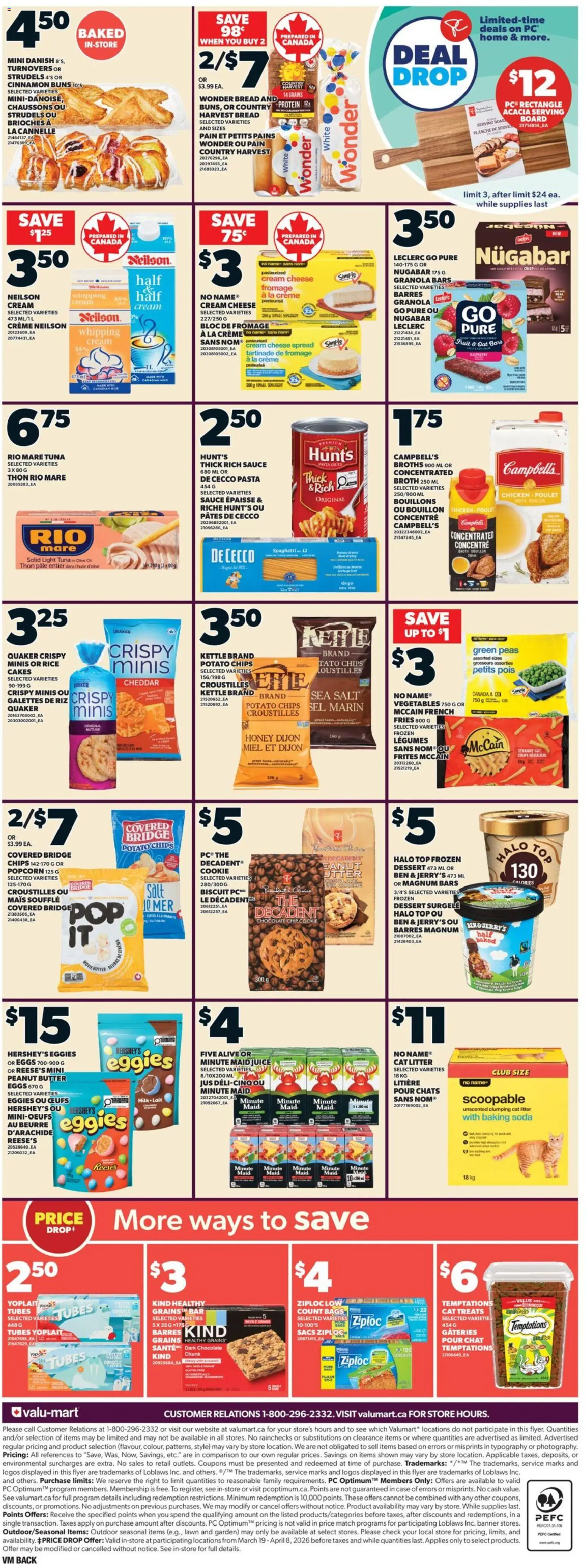 Valu Mart flyer valid from 19.03.2026 | Page: 2 | Products: Kettle, Milk, Butter, Juice