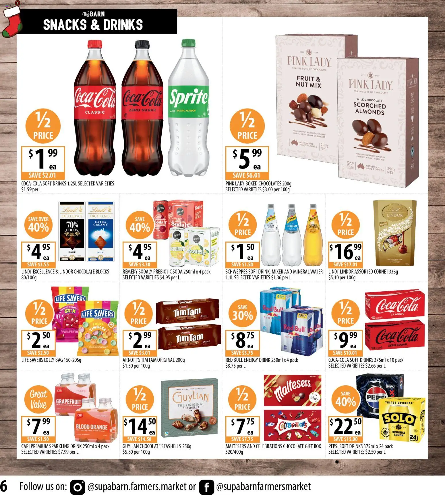 Supabarn catalogue - valid from 03.12.2025 | Page: 6 | Products: Pepsi, Nuts, Soft drinks, Mixer