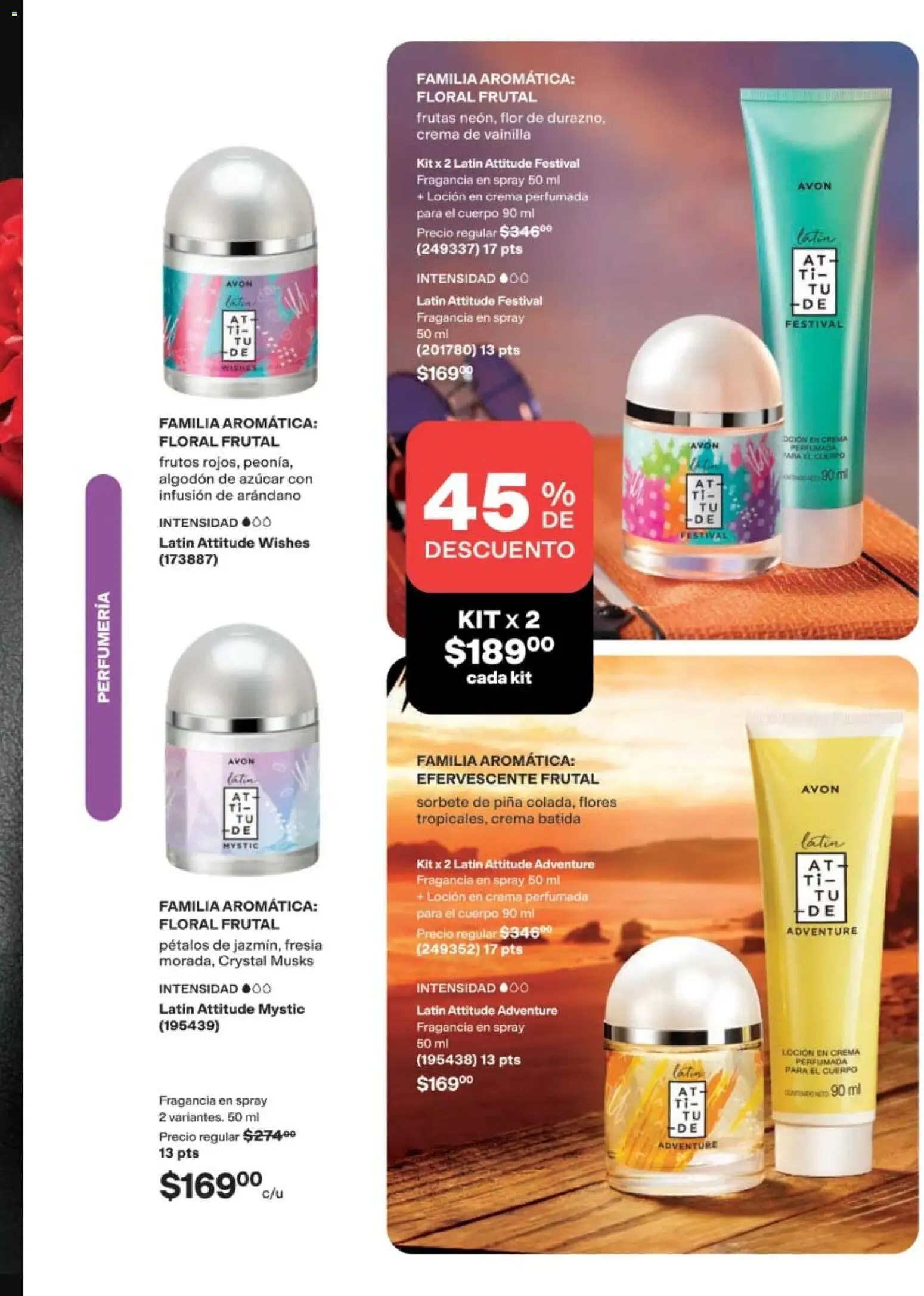 Nuevas ofertas de AVON válidas en toda la República Mexicana desde el 08.05.2026. ¡Encuentra las mejores ofertas en AVON campaña 8 2026! | Página: 61 | Productos: Loción, Piña, Algodón, Fragancia