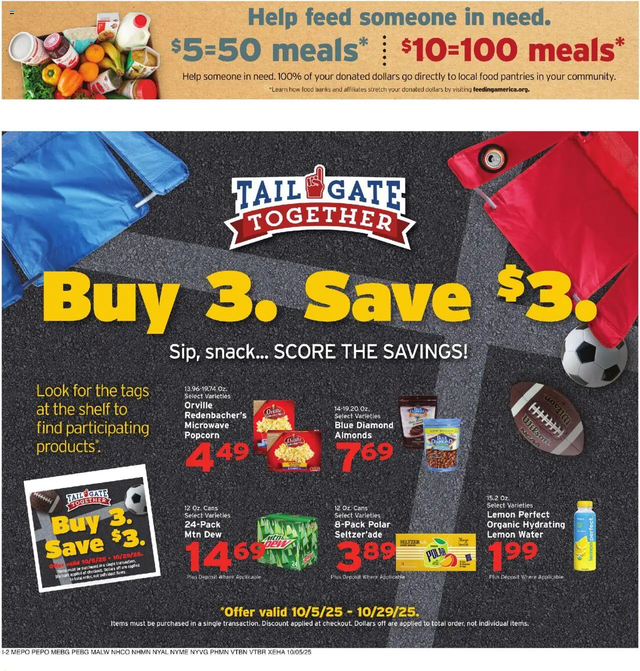 Hannaford Weekly Ad - valid from 05.10.2025 | Page: 10 | Products: Shelf, Microwave, Water, Lemon
