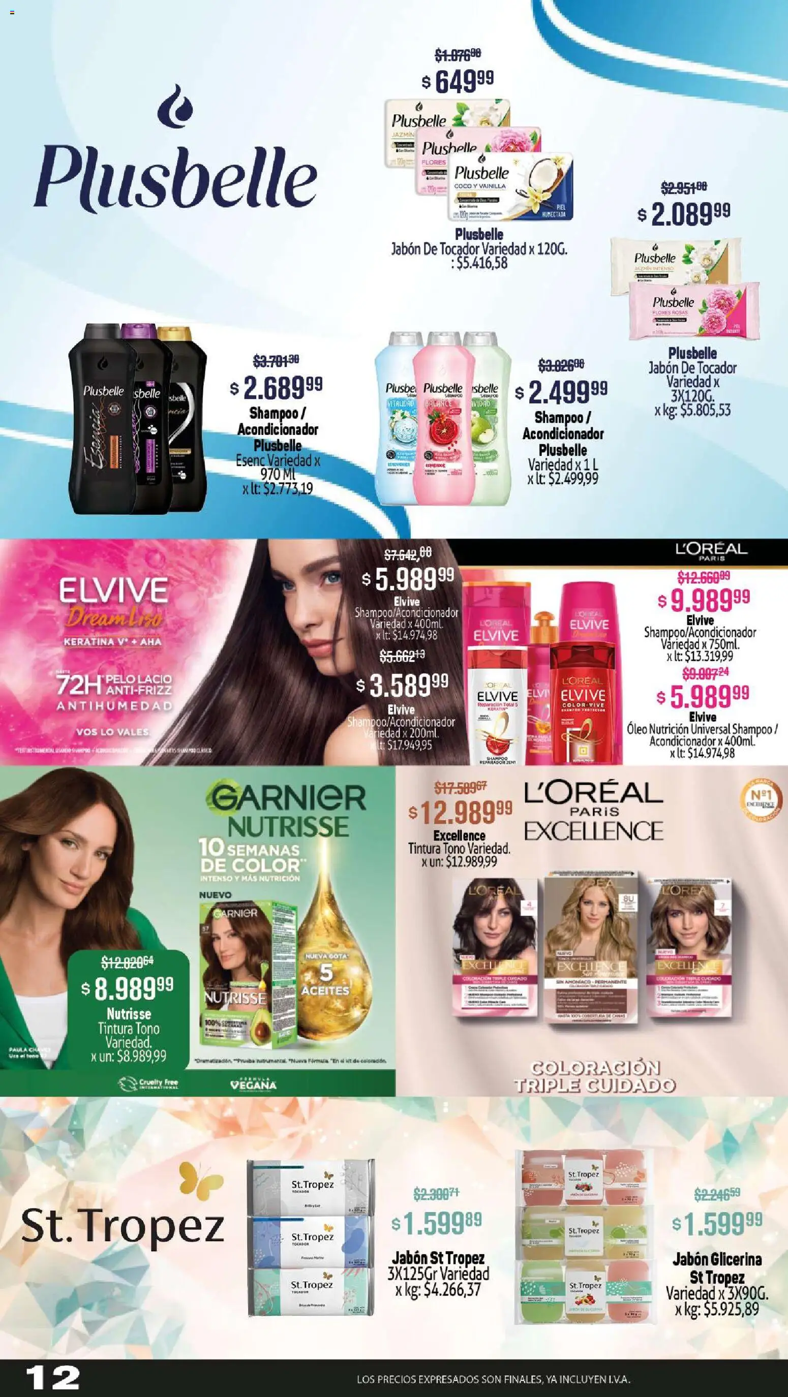 Makro ofertas │ válido desde el 23.10.2025 | Página: 12 | Productos: Shampoo, Tintura, Acondicionador, Jabón