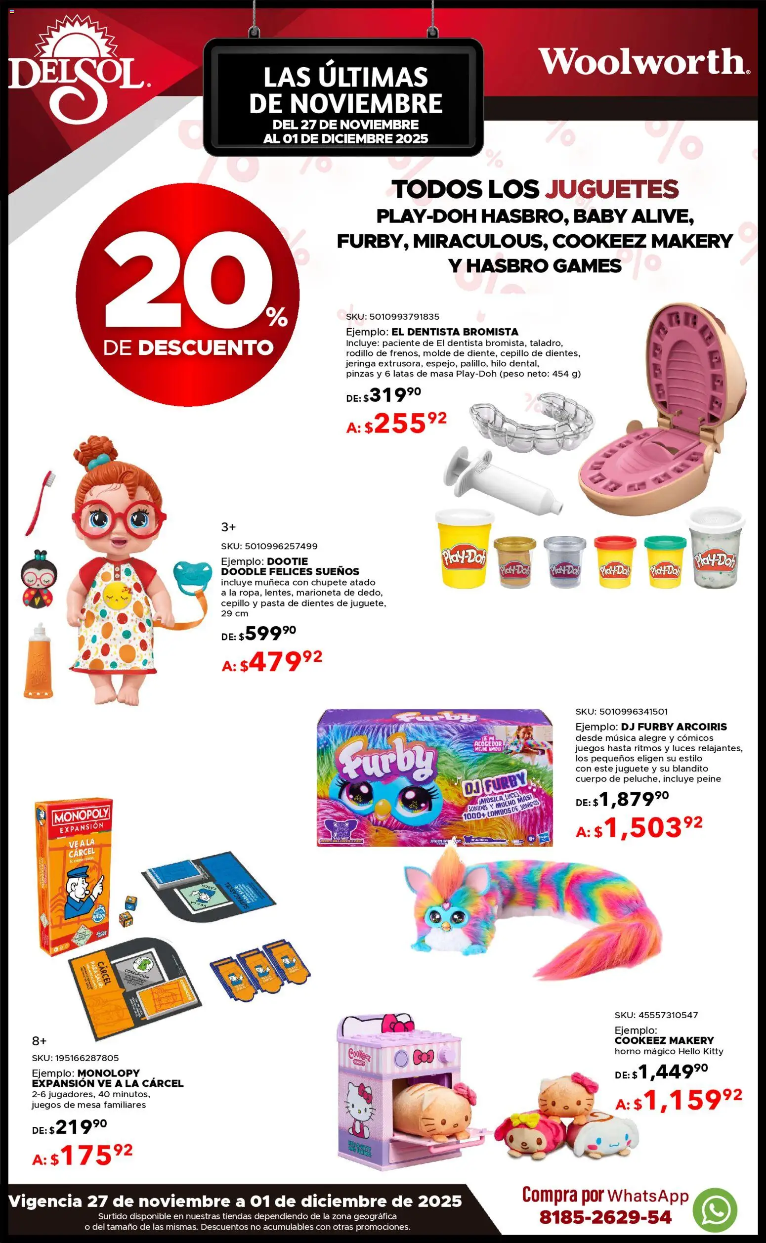 Nuevas ofertas de Del Sol y Woolworth válidas en toda la República Mexicana desde el 27.11.2025. ¡Encuentra las mejores ofertas en Del Sol y Woolworth Buen Fin ! | Página: 22