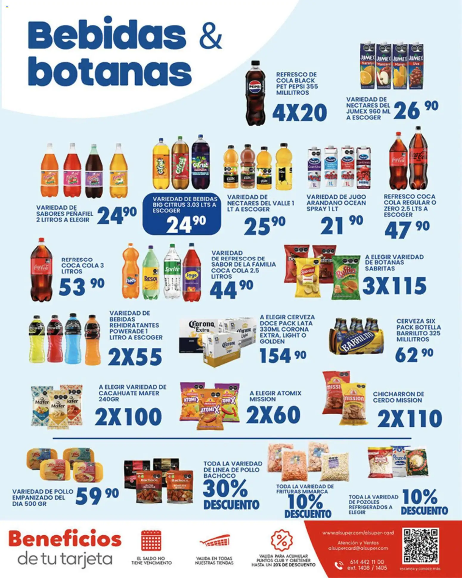 Nuevas ofertas de Alsuper válidas en toda la República Mexicana desde el 10.03.2026. ¡Encuentra las mejores ofertas en Alsuper folleto Laguna! | Página: 7 | Productos: Cacahuate, Cerveza, Cerdo, Botella