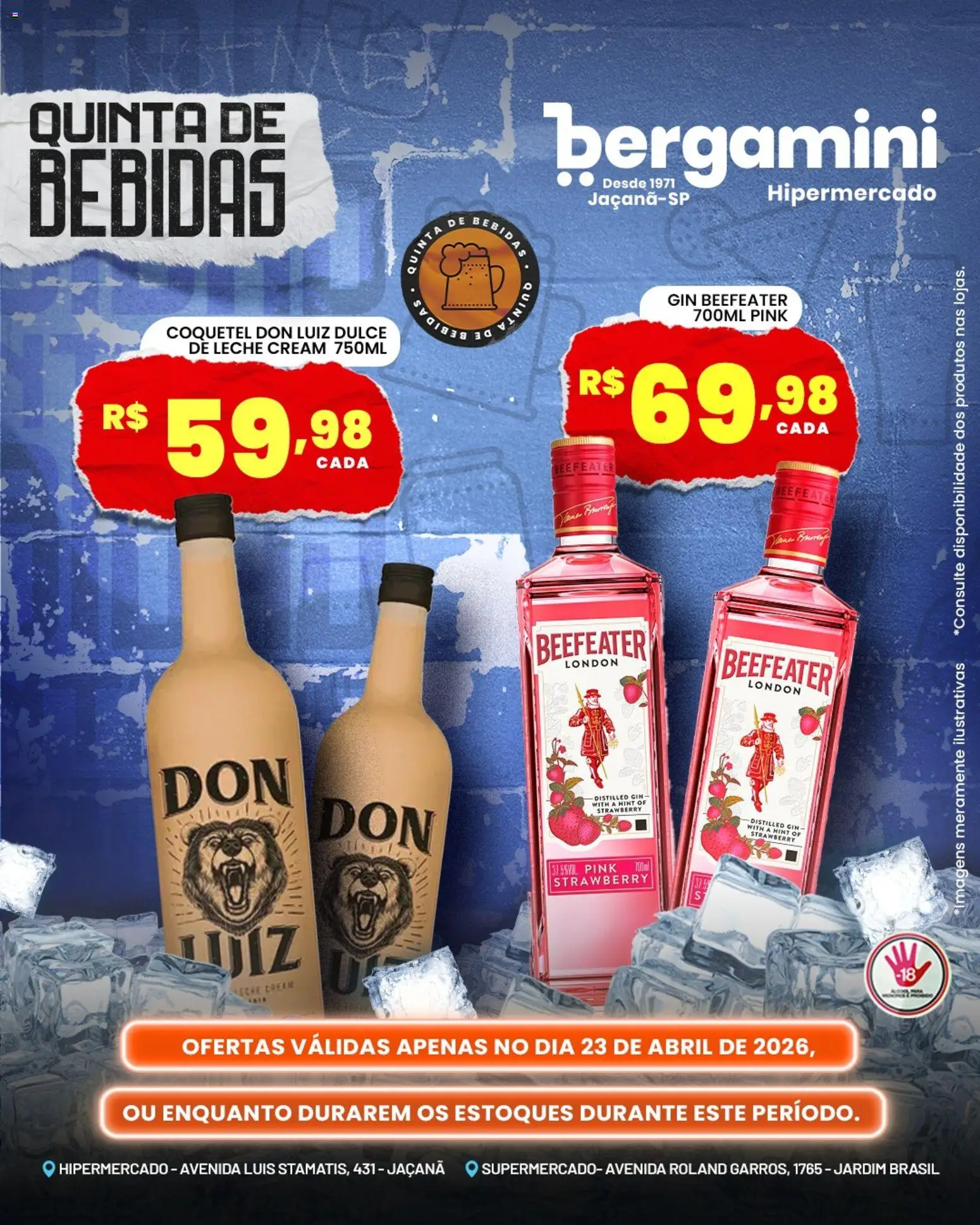 Supermercado Bergamini Folheto - válido de 23.04.2026 | Página: 13 | Produtos: Gin