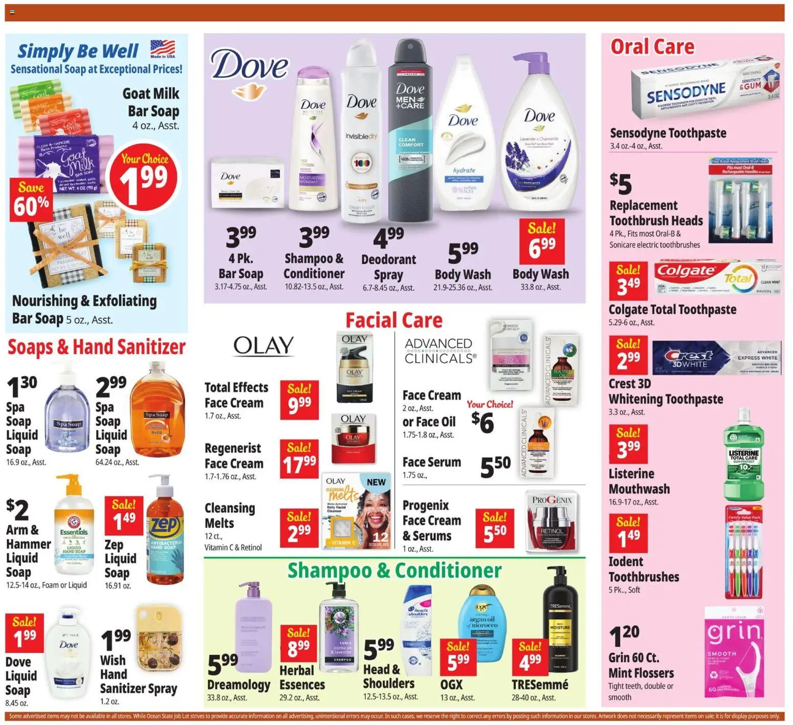 Ocean State Job Lot Weekly Ad - valid from 20.11.2025 | Page: 22 | Products: Vitamin, Bath, Deodorant, Cream