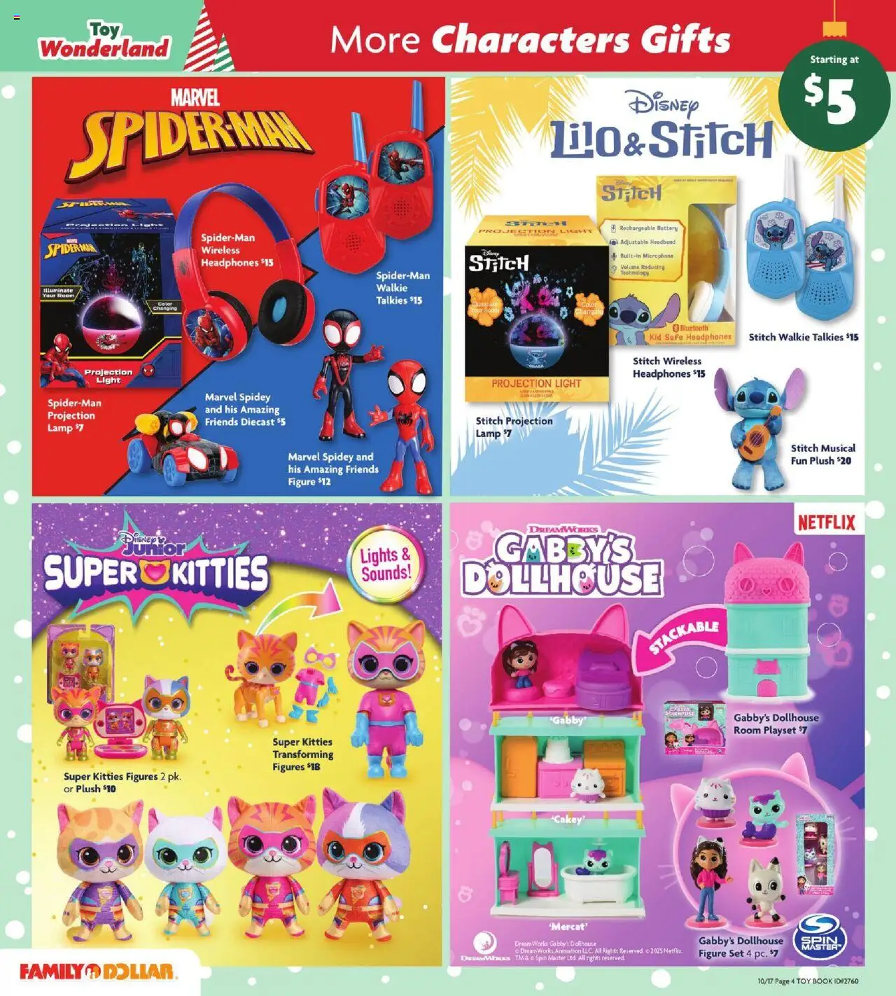 Family Dollar Toy Book - valid from 17.10.2025 | Page: 4 | Products: Safe, Battery, Lamp, Headphones