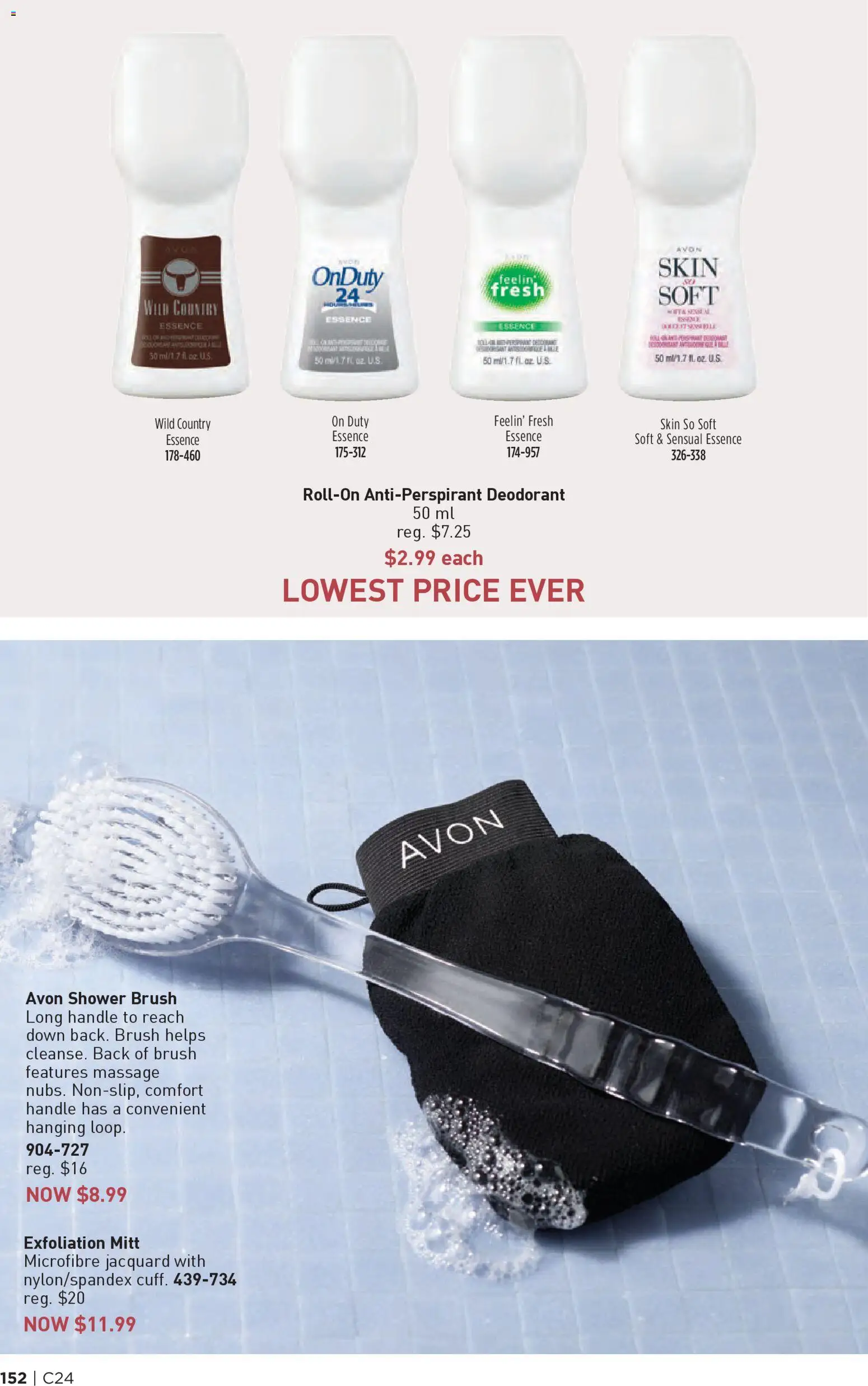 Avon flyer valid from 20.11.2025 | Page: 152 | Products: Brush, Deodorant, Antiperspirant, Shower