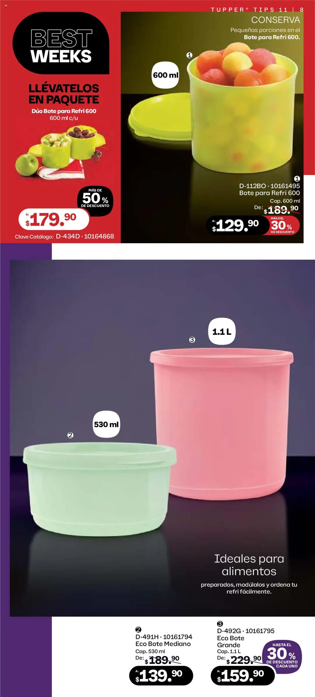 Nuevas ofertas de Tupperware válidas en toda la República Mexicana desde el 06.10.2025. ¡Encuentra las mejores ofertas en Tupperware - Catálogo! | Página: 8